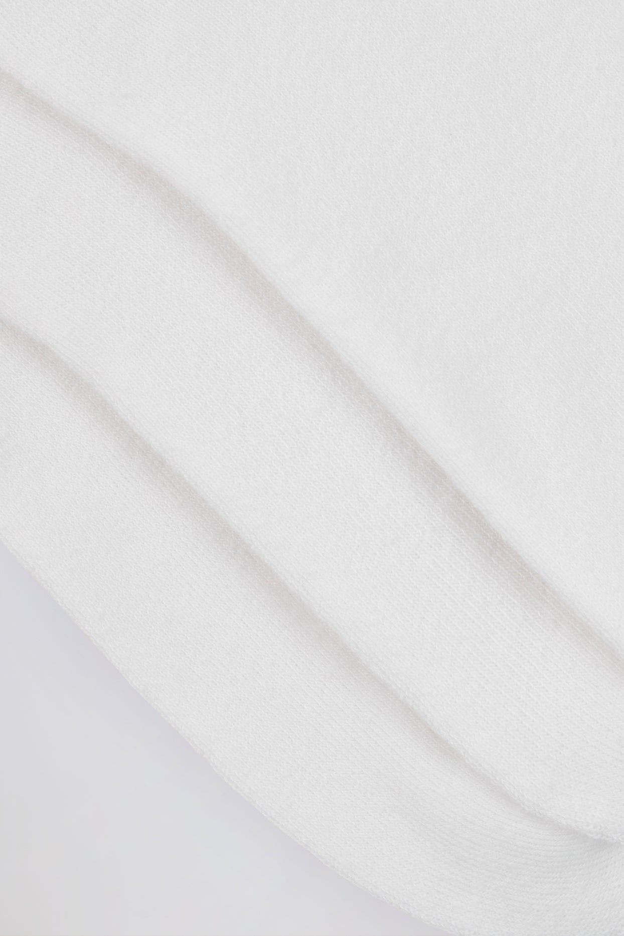 Ribbed Crew Sock Bundle in White - 3