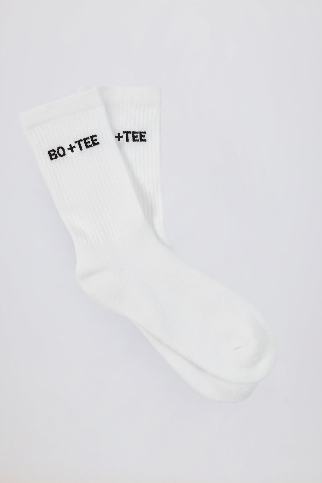 Ribbed Crew Sock Bundle in White - 4