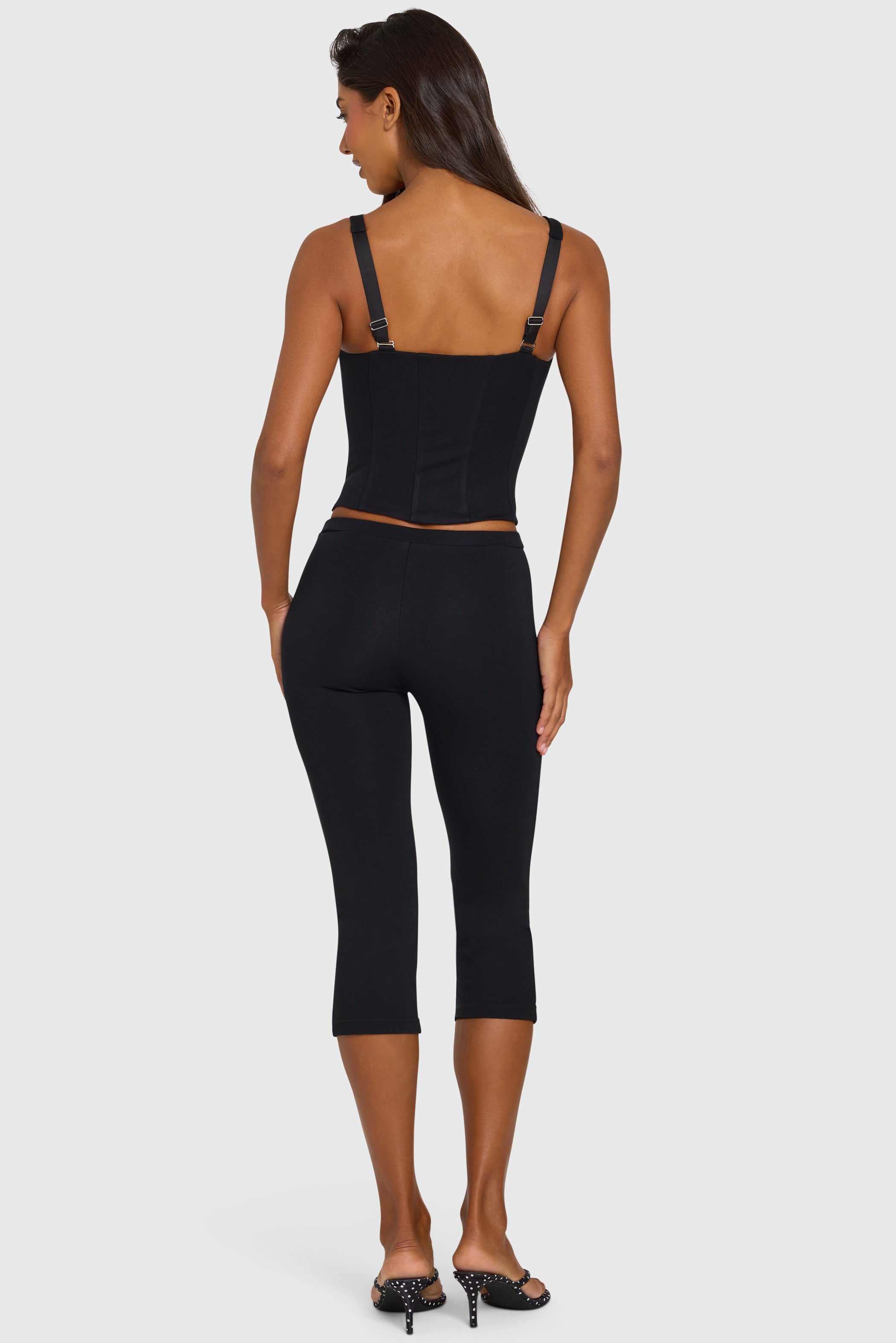 Ponte Capri Leggings in Black