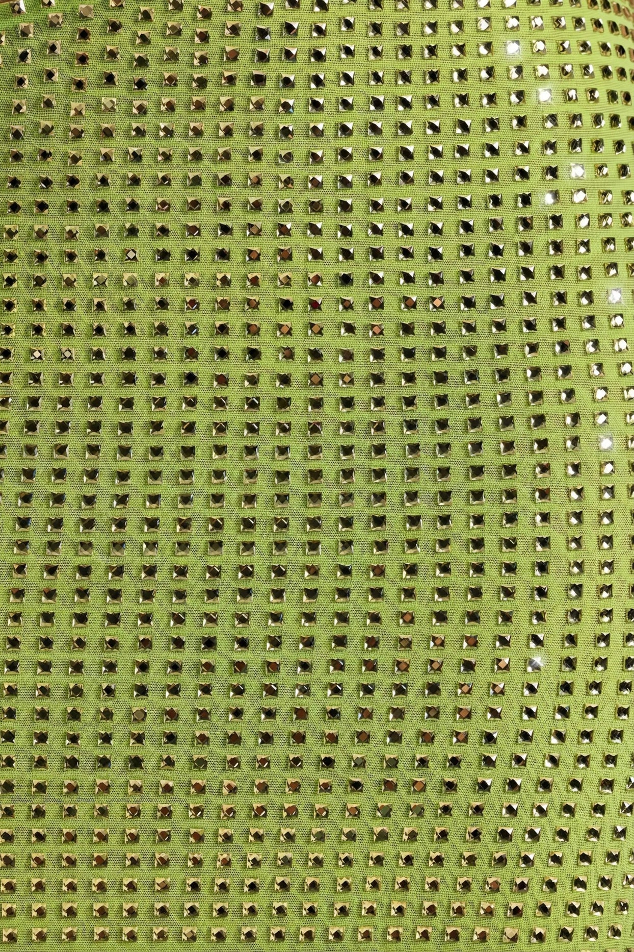 Embellished Cut-Out Bandeau Maxi Dress in Pear Green - 6