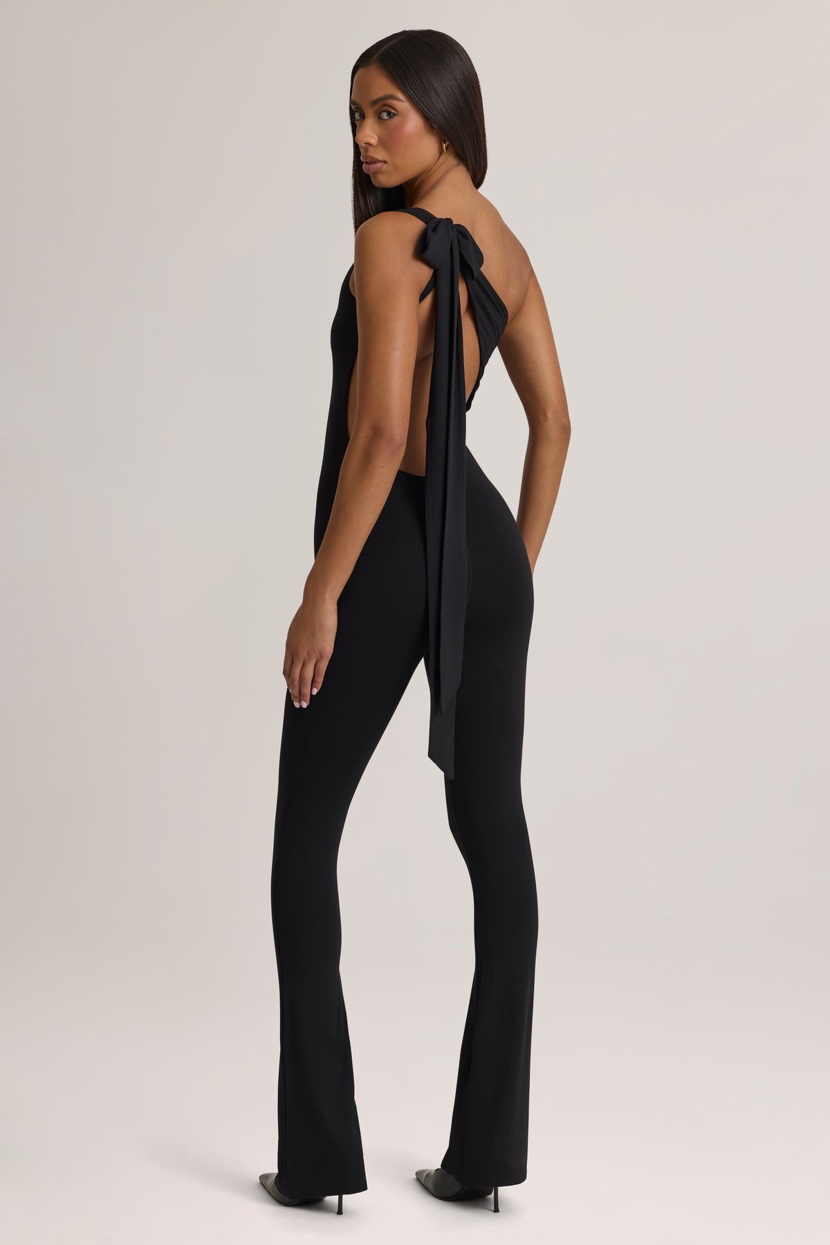 Modal One-Shoulder Jumpsuit in Black