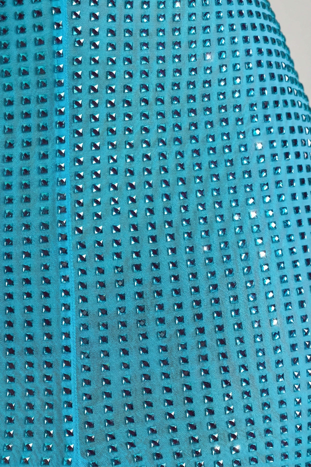 Embellished Cut-Out Halterneck Maxi Dress in Aqua Blue - 6