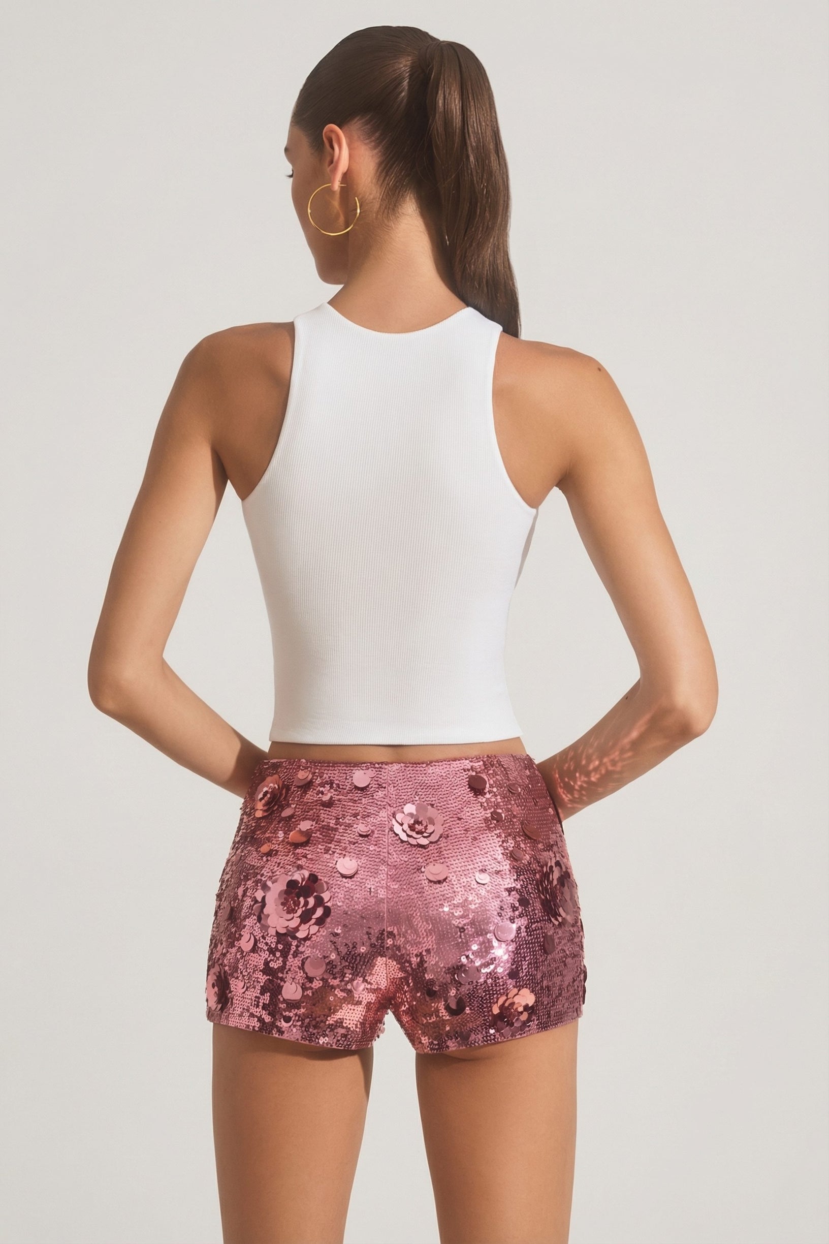 Modal Racerback Tank Top in White - 2
