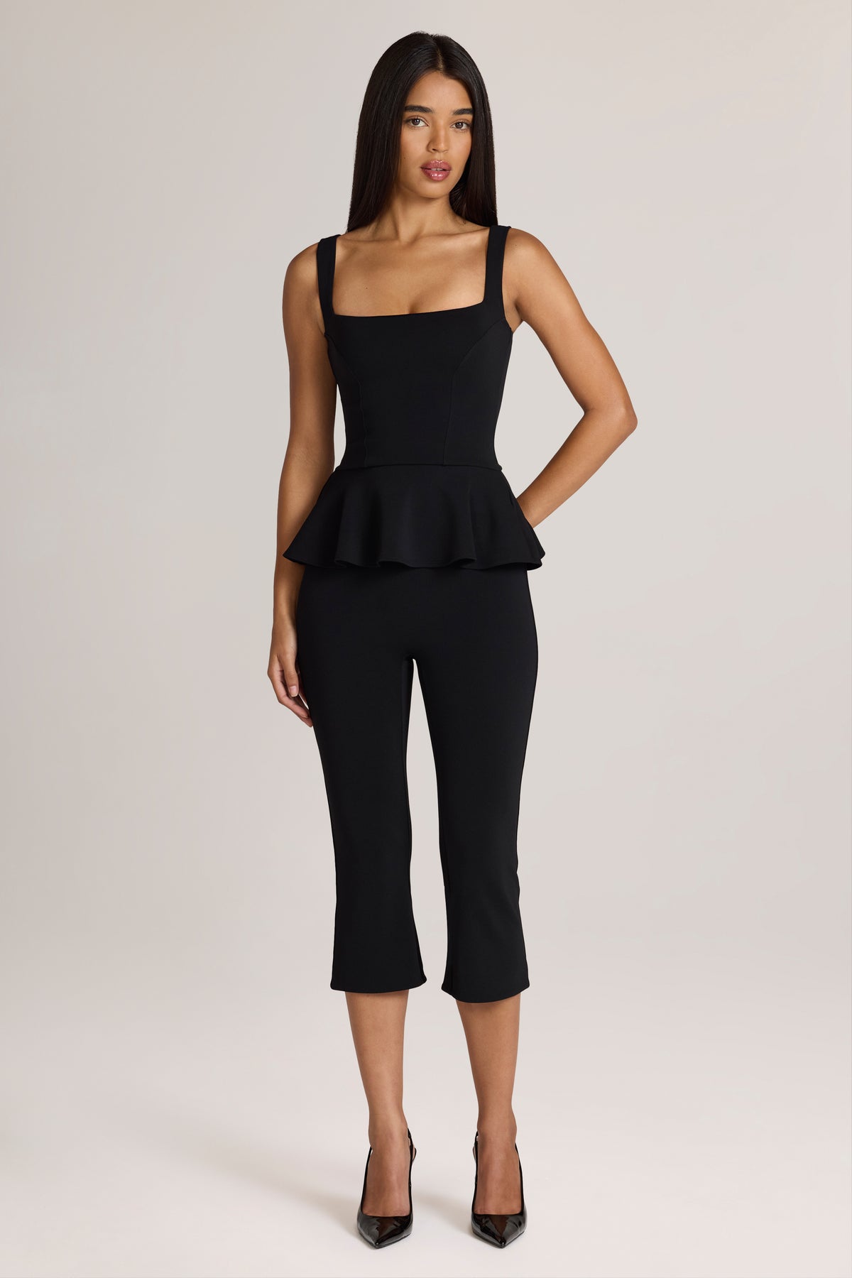 Ponte Capri Trousers in Black