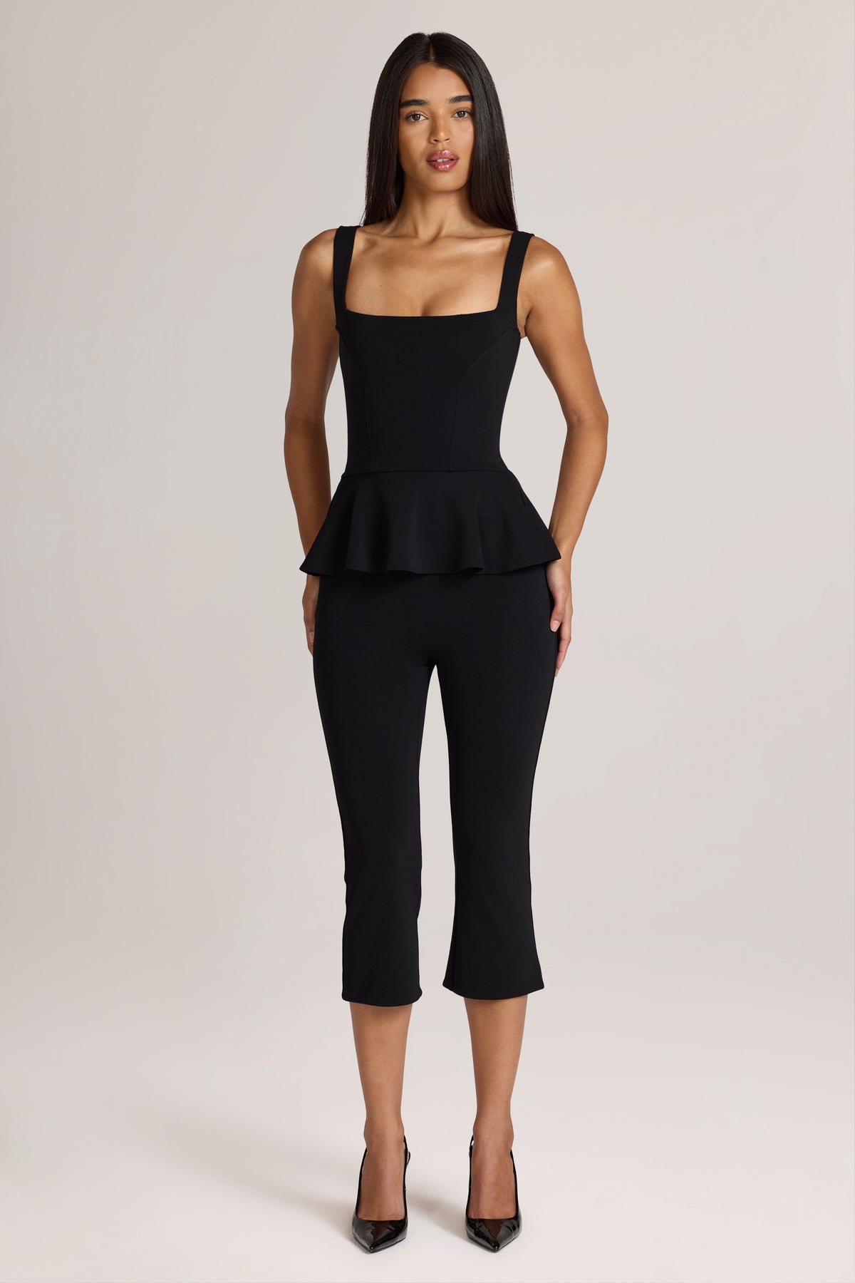Ponte Capri Trousers in Black