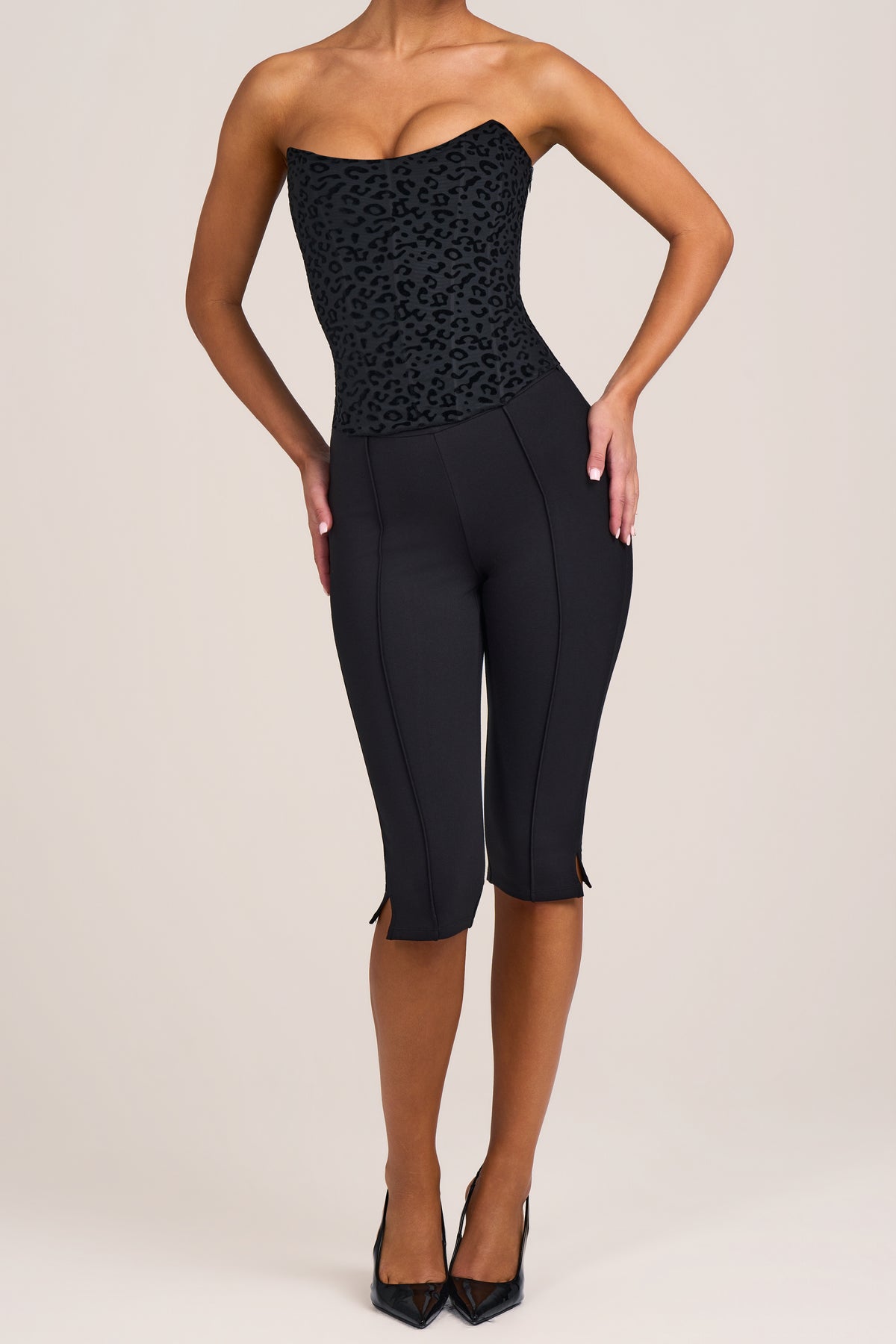 Ponte Capri Leggings in Black