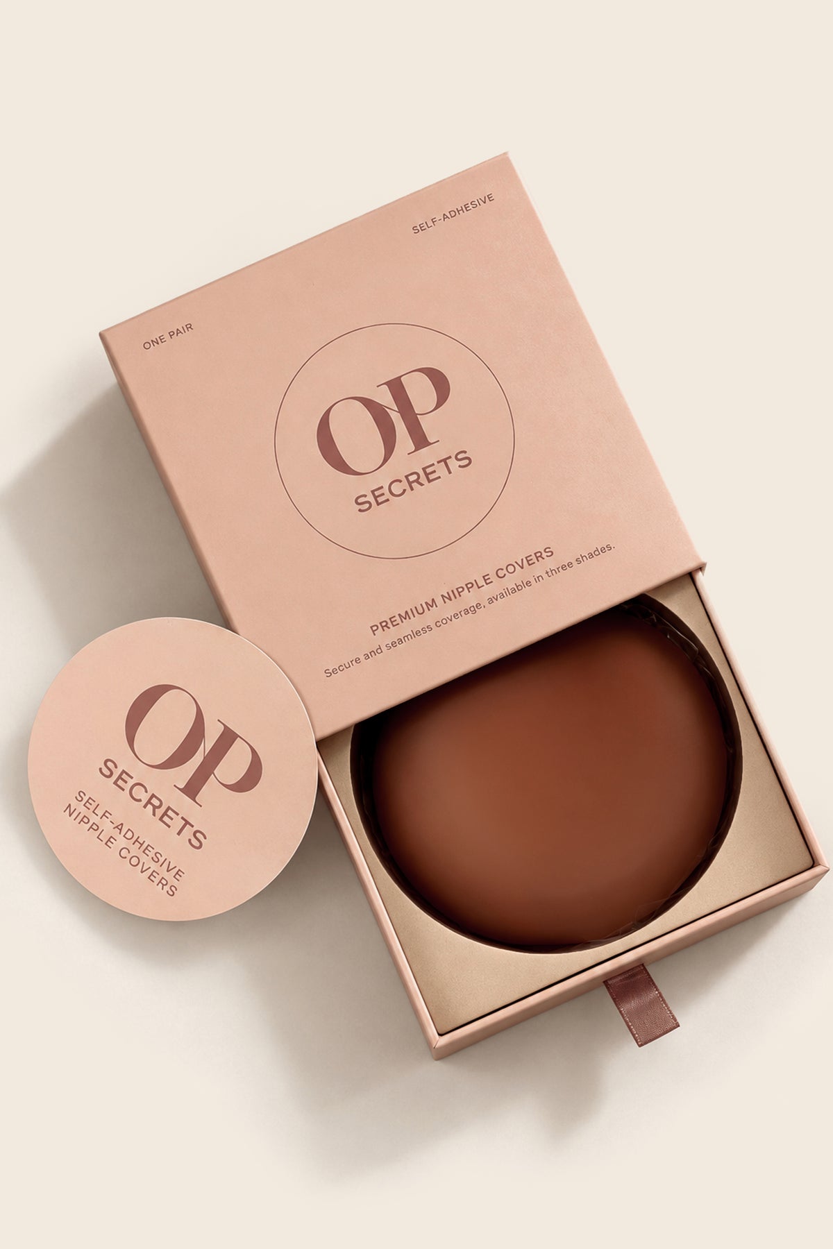 Nipple Covers in Chestnut
