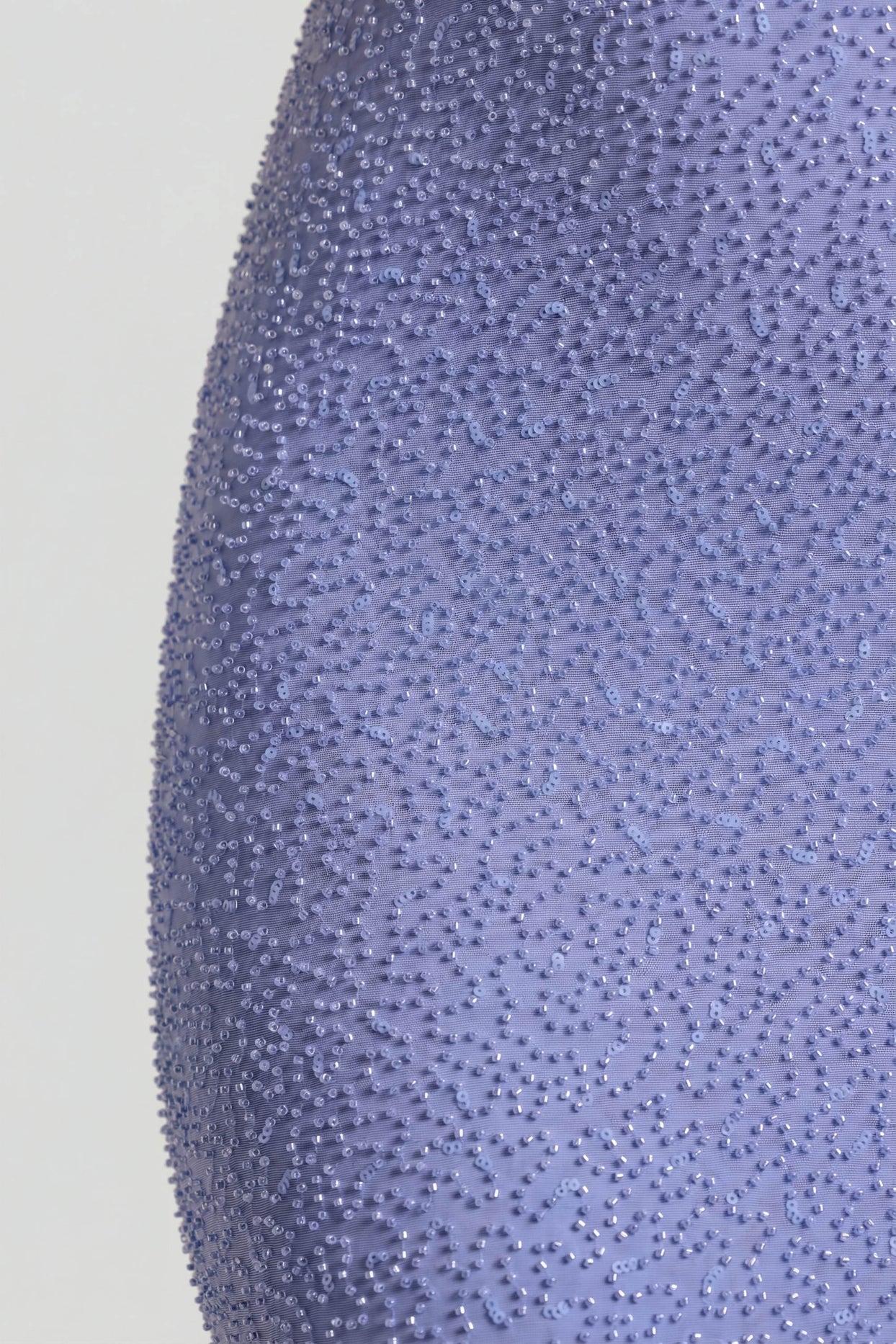 Embellished Cowl Neck Maxi Dress in Lavender Blue - 3