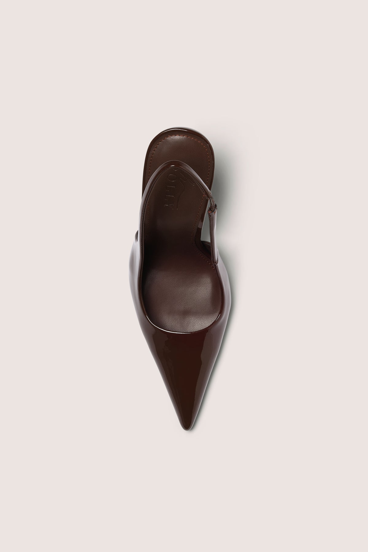 Sling-Back Heels in Chocolate Brown