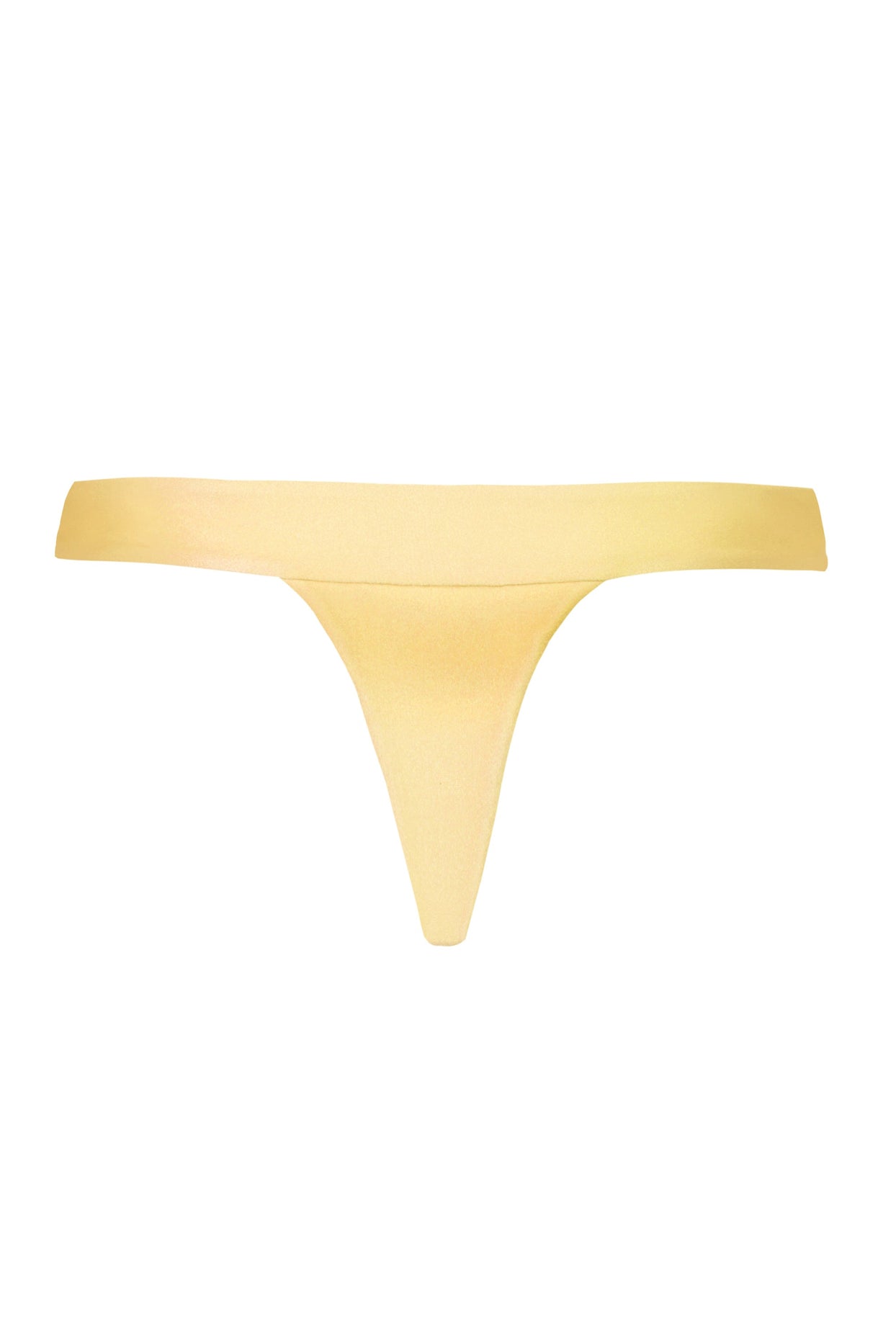 Thong Bikini Bottoms in Lemon - 5