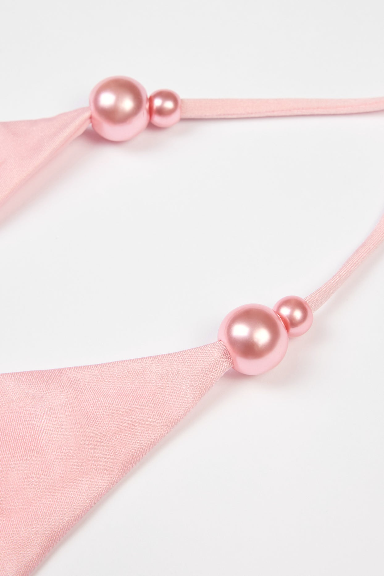 Halterneck Thong Swimsuit in Baby Pink - 6