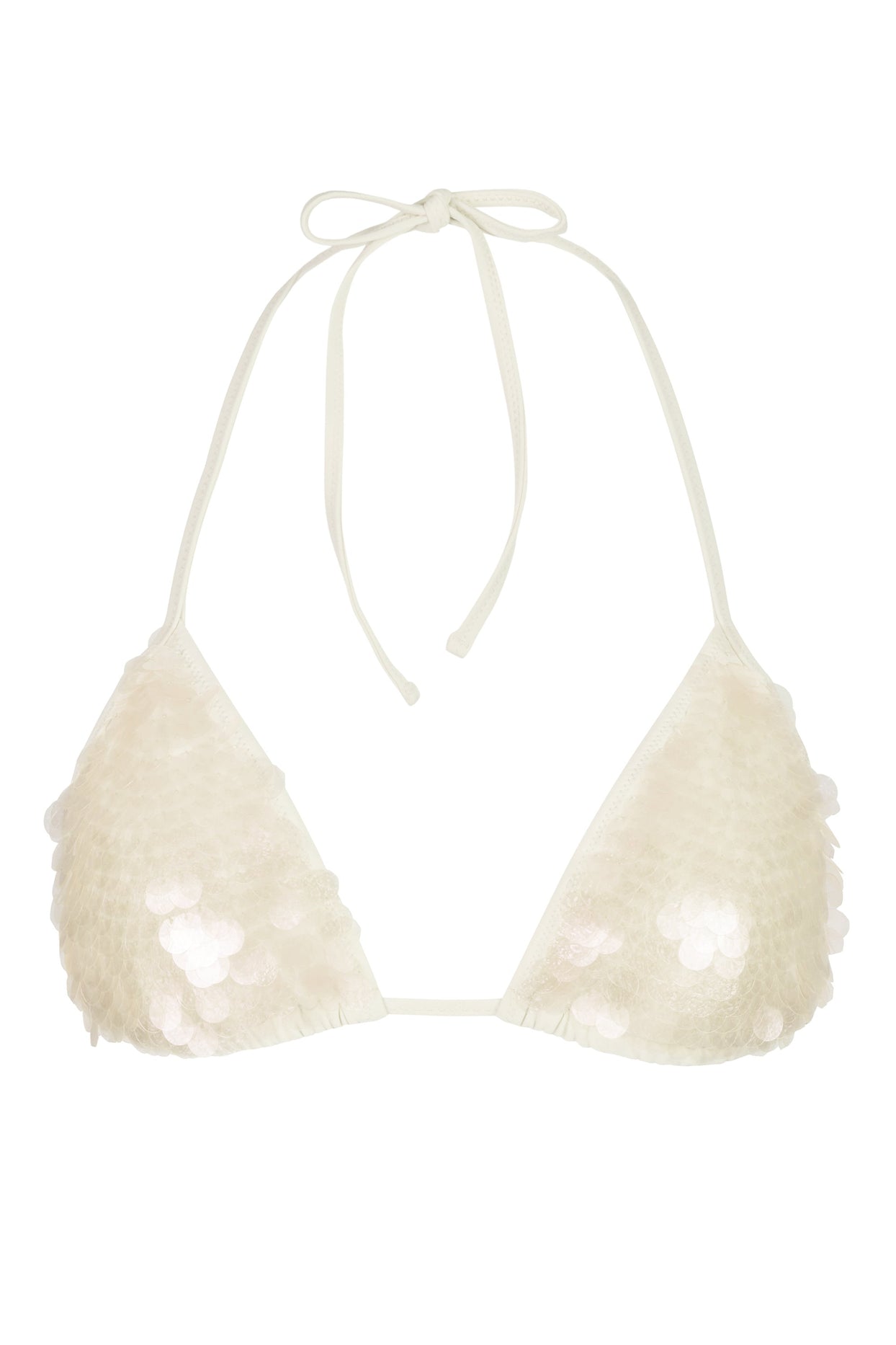 Triangle Bikini Top in Pearl - 4