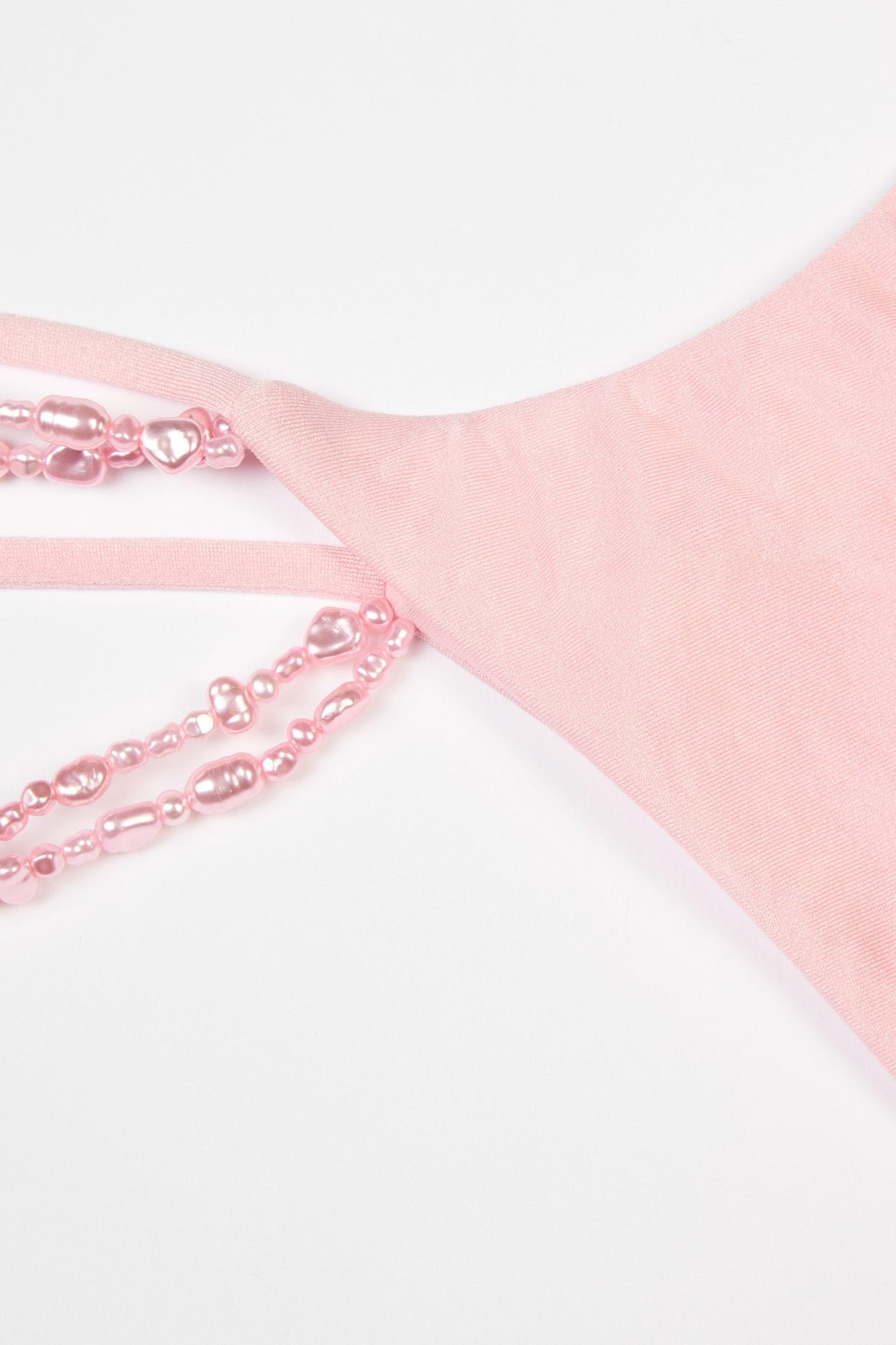 Multi-Strap Cheeky Bikini Bottoms  in Baby Pink - 5