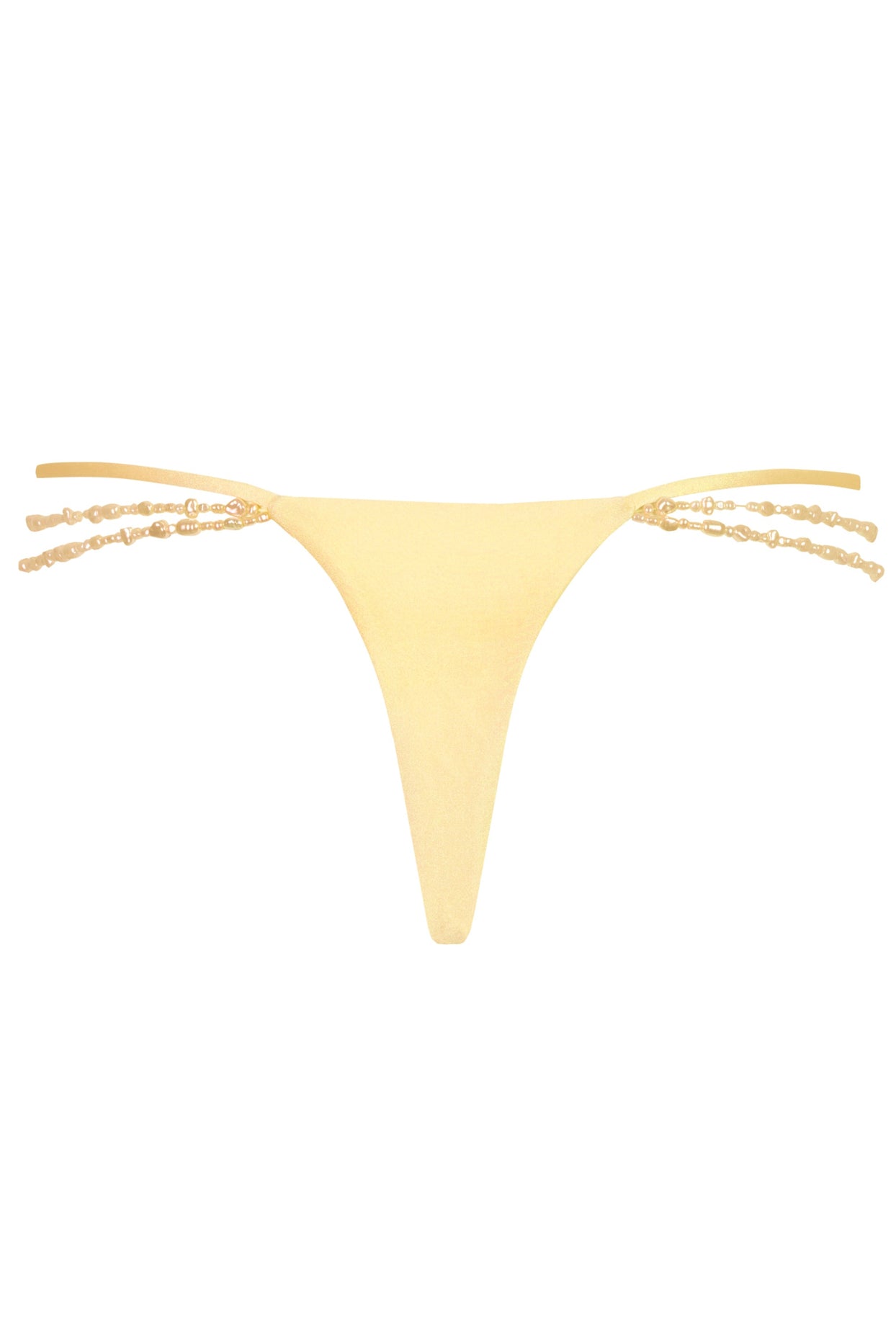 Multi-Strap Cheeky Bikini Bottoms  in Lemon - 5