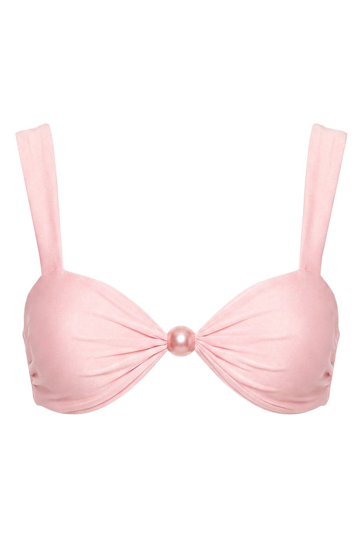 Bikini Top in Baby Pink - 4