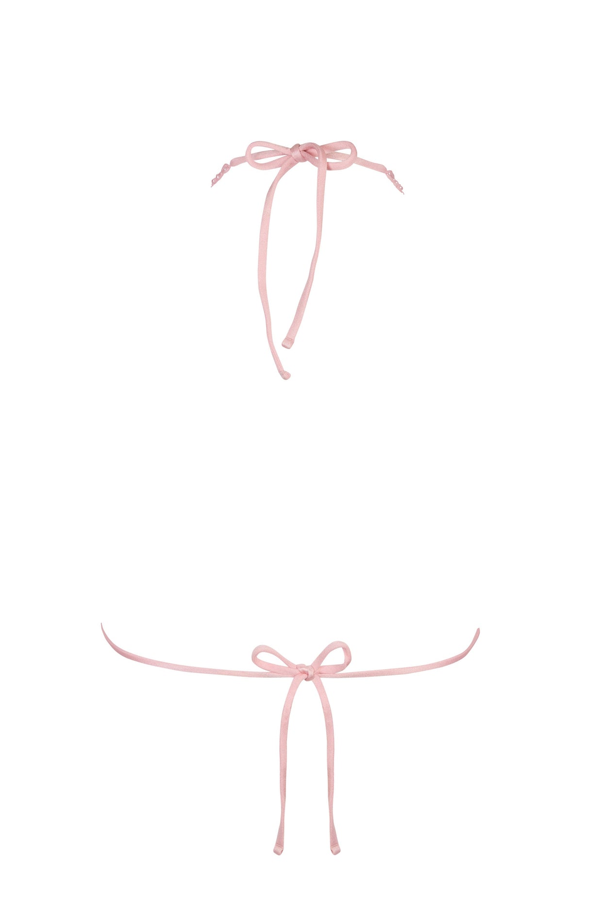 Triangle Bikini Top in Baby Pink - 4