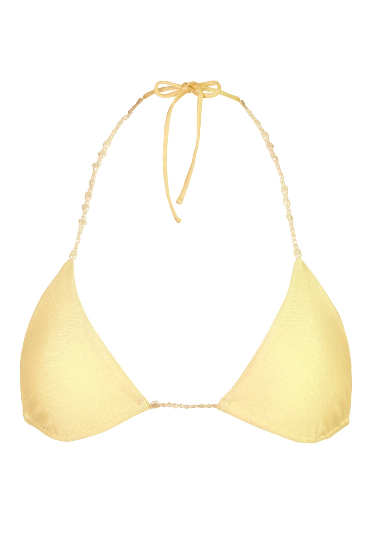 Triangle Bikini Top in Lemon - 4