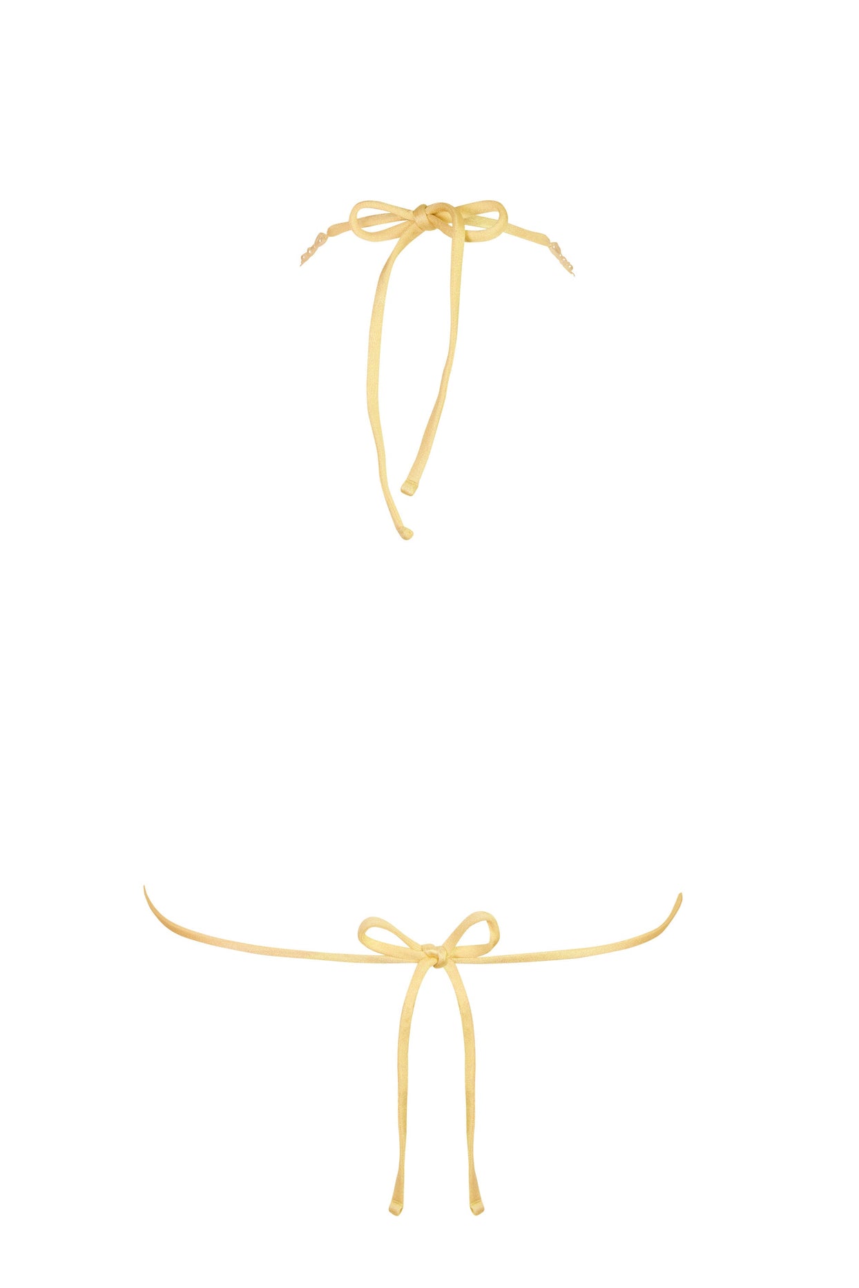 Triangle Bikini Top in Lemon - 5