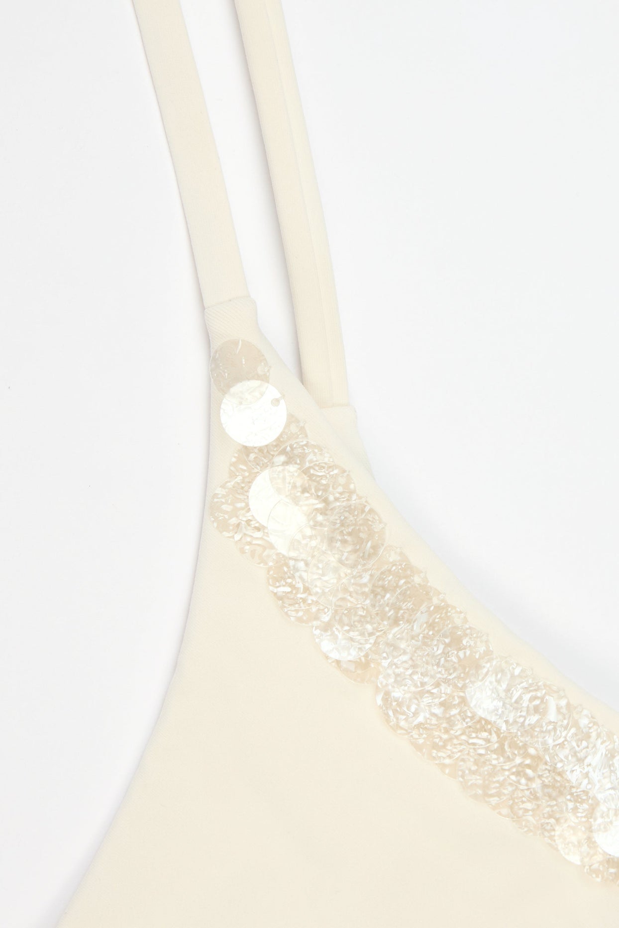 Side-Tie Thong Bikini Bottoms  in Pearl - 6