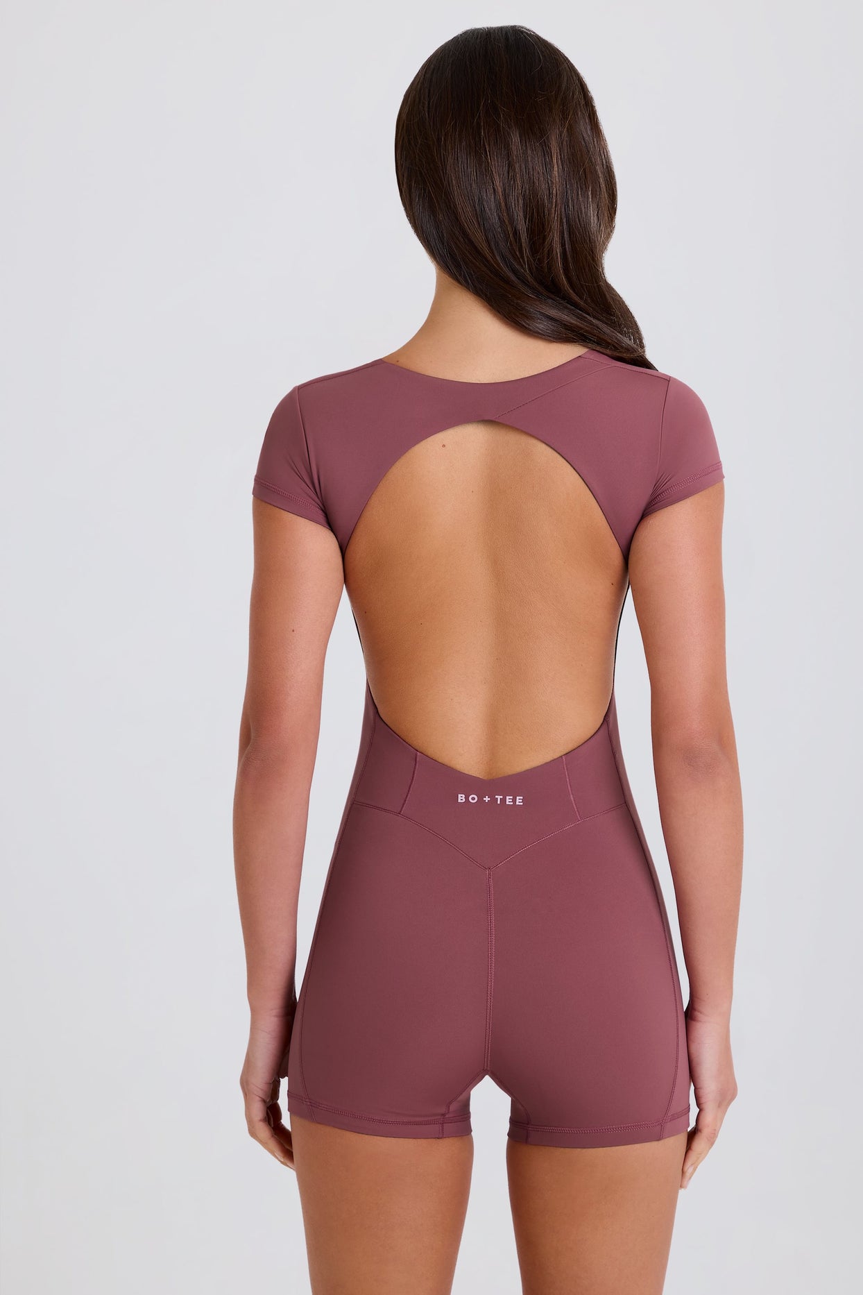 Open-Back Unitard in Acai - 3