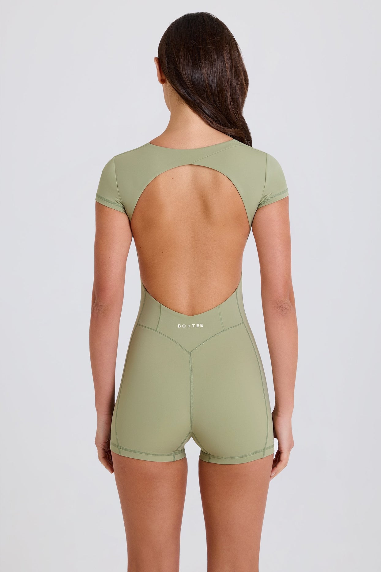Open-Back Unitard in Matcha - 6