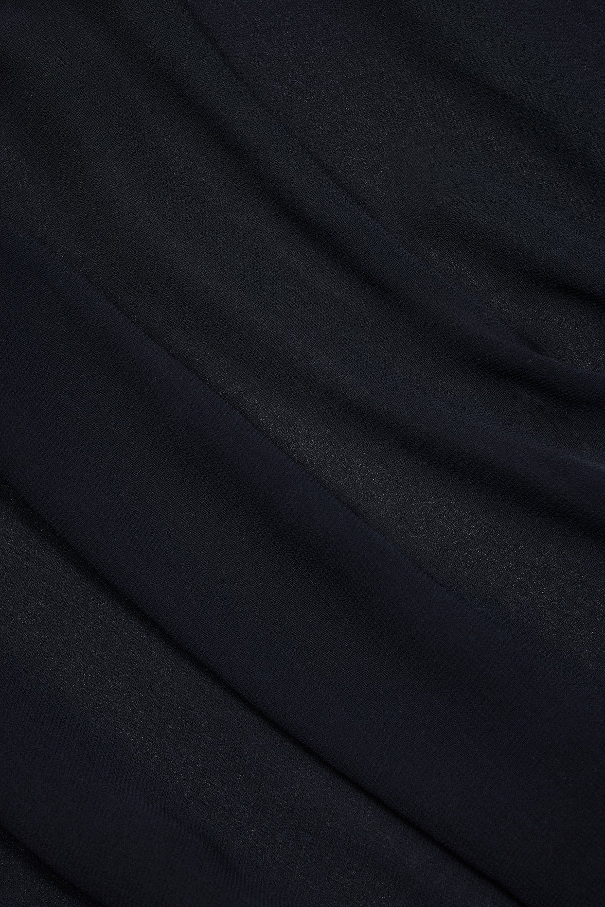 Cowl-Neck Mini Dress in Black - 6