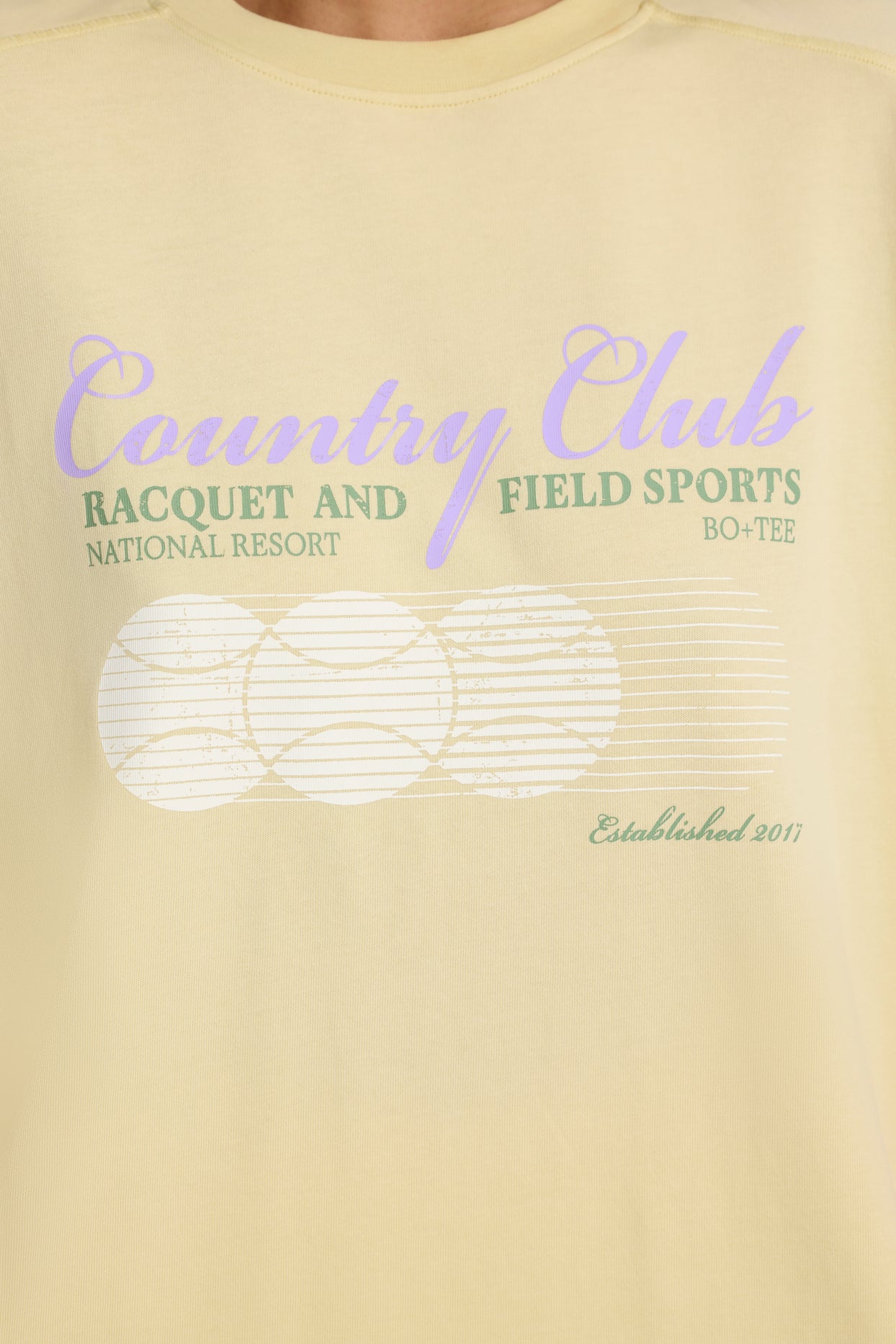 Oversized Graphic T-Shirt in Lemon - 4
