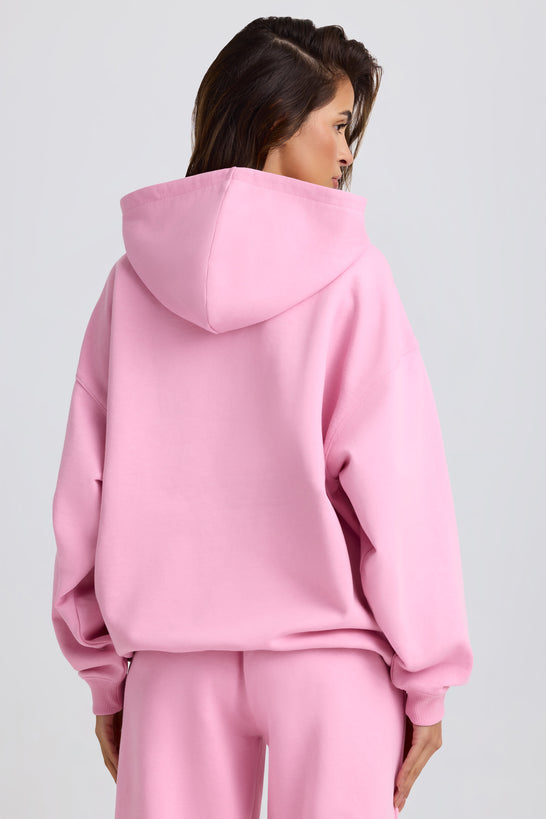 Oversized Hoodie in Baby Pink