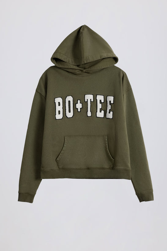 Acid Wash Oversized Hoodie in Light Green