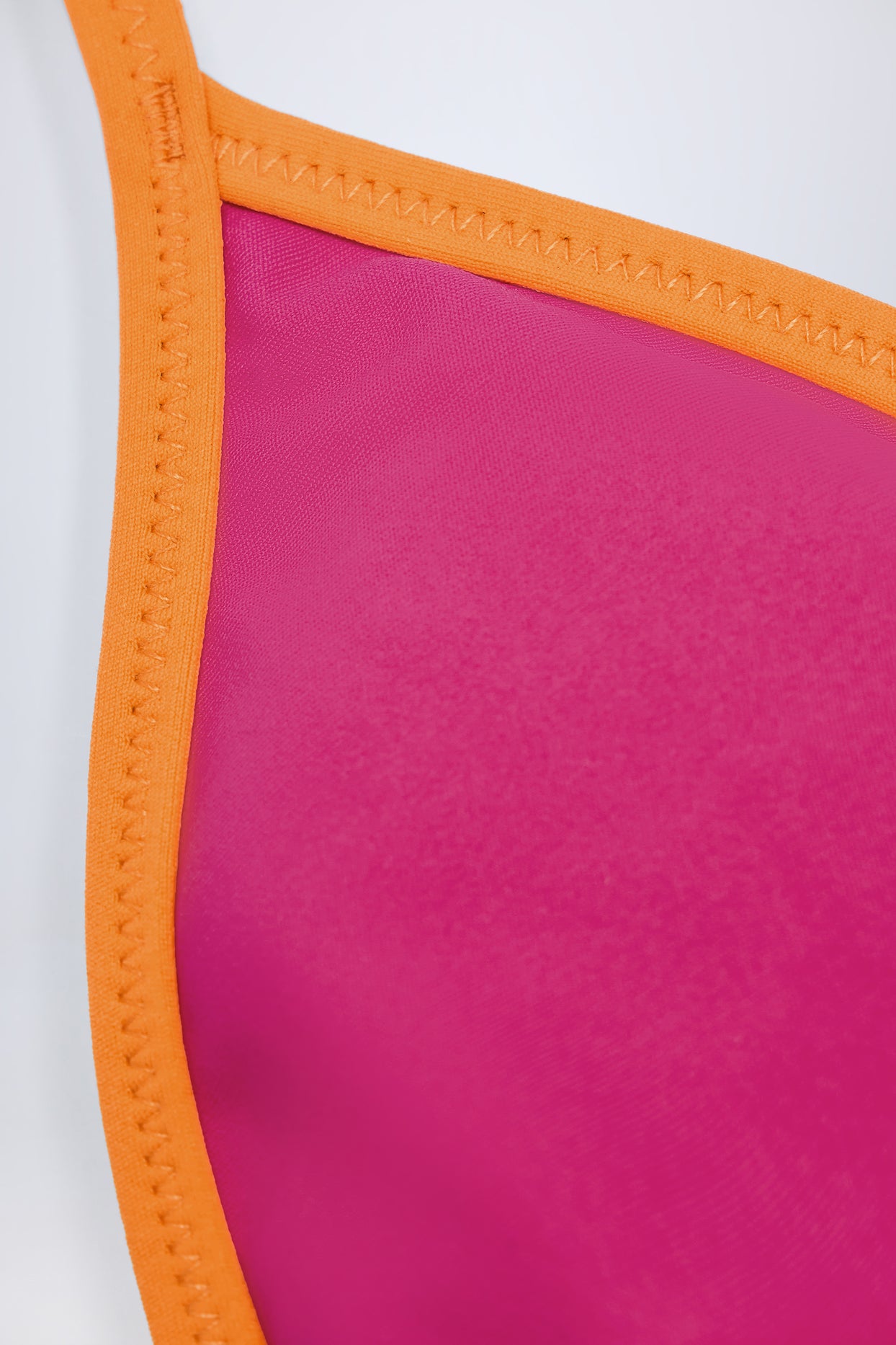 Triangle Bikini Top in Fuchsia Pink - 6