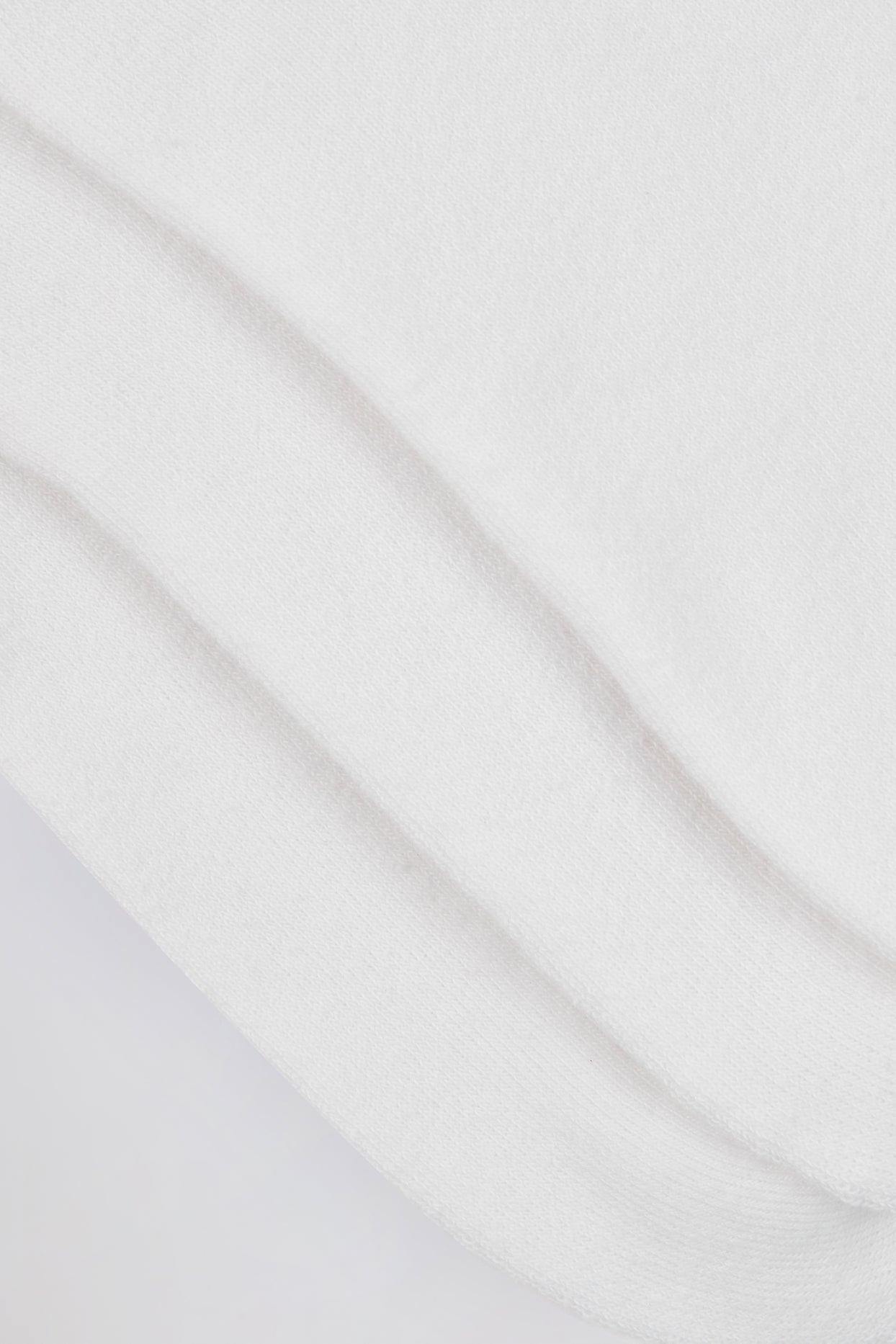 Ribbed Crew Sock Bundle in White - 4