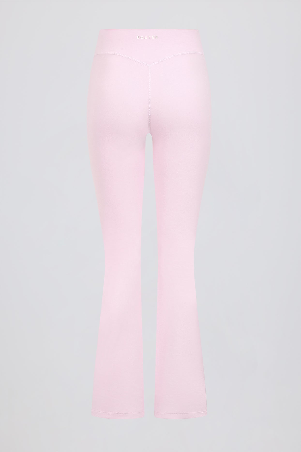 Brushed Jersey Ruched Flared Trousers in Bloom - 6