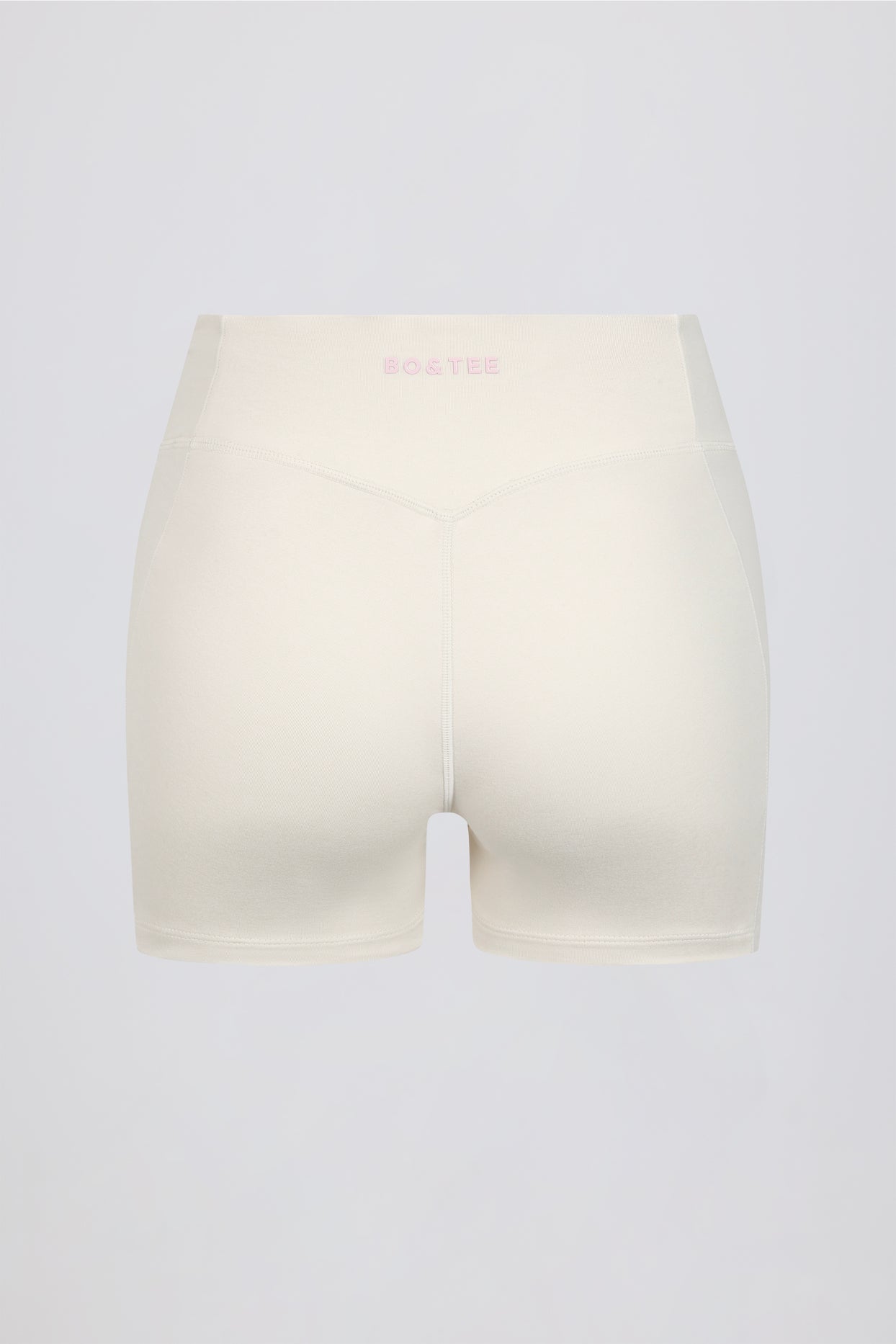 Ruched Mini Shorts in Vanilla - 7