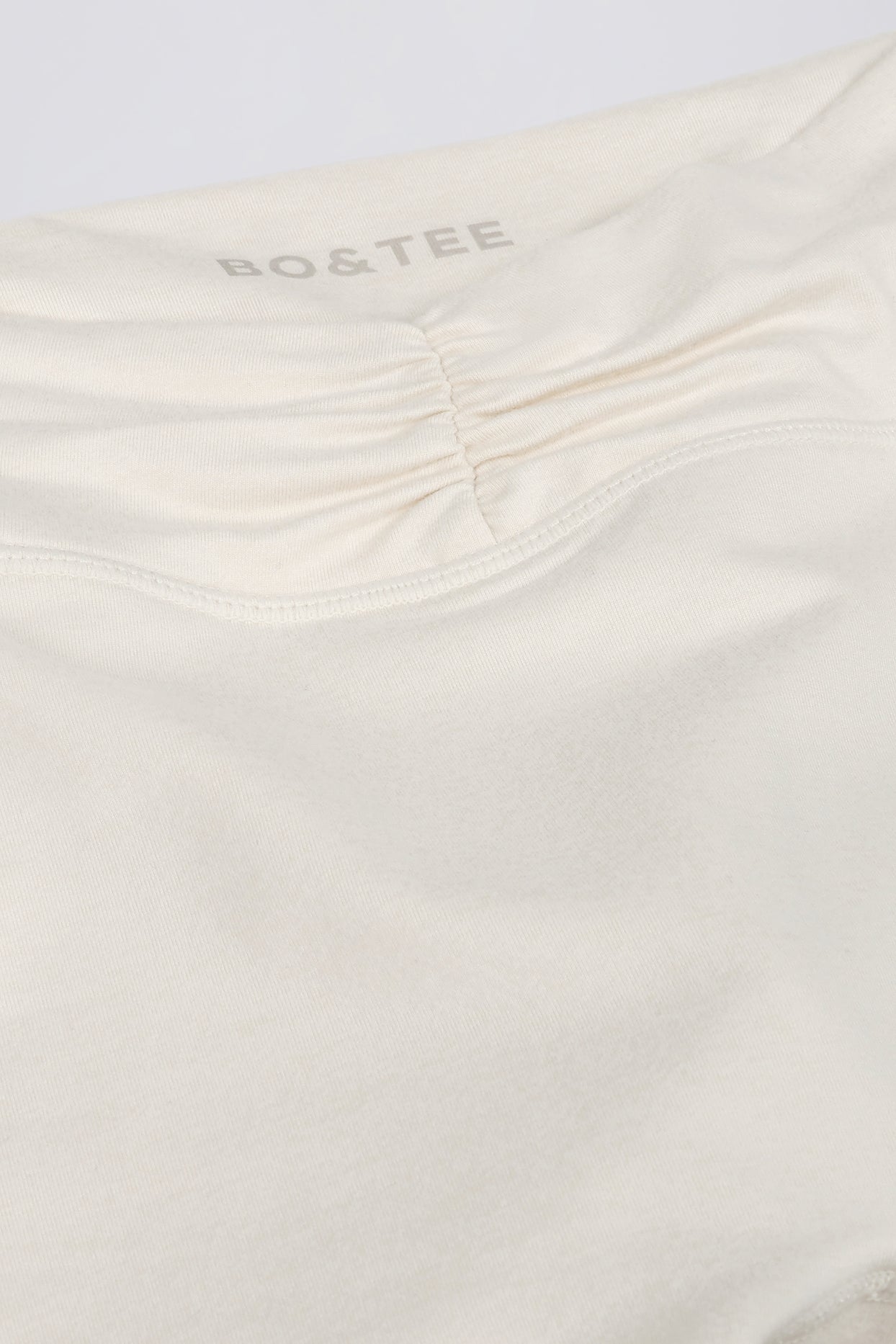 Ruched Mini Shorts in Vanilla - 8