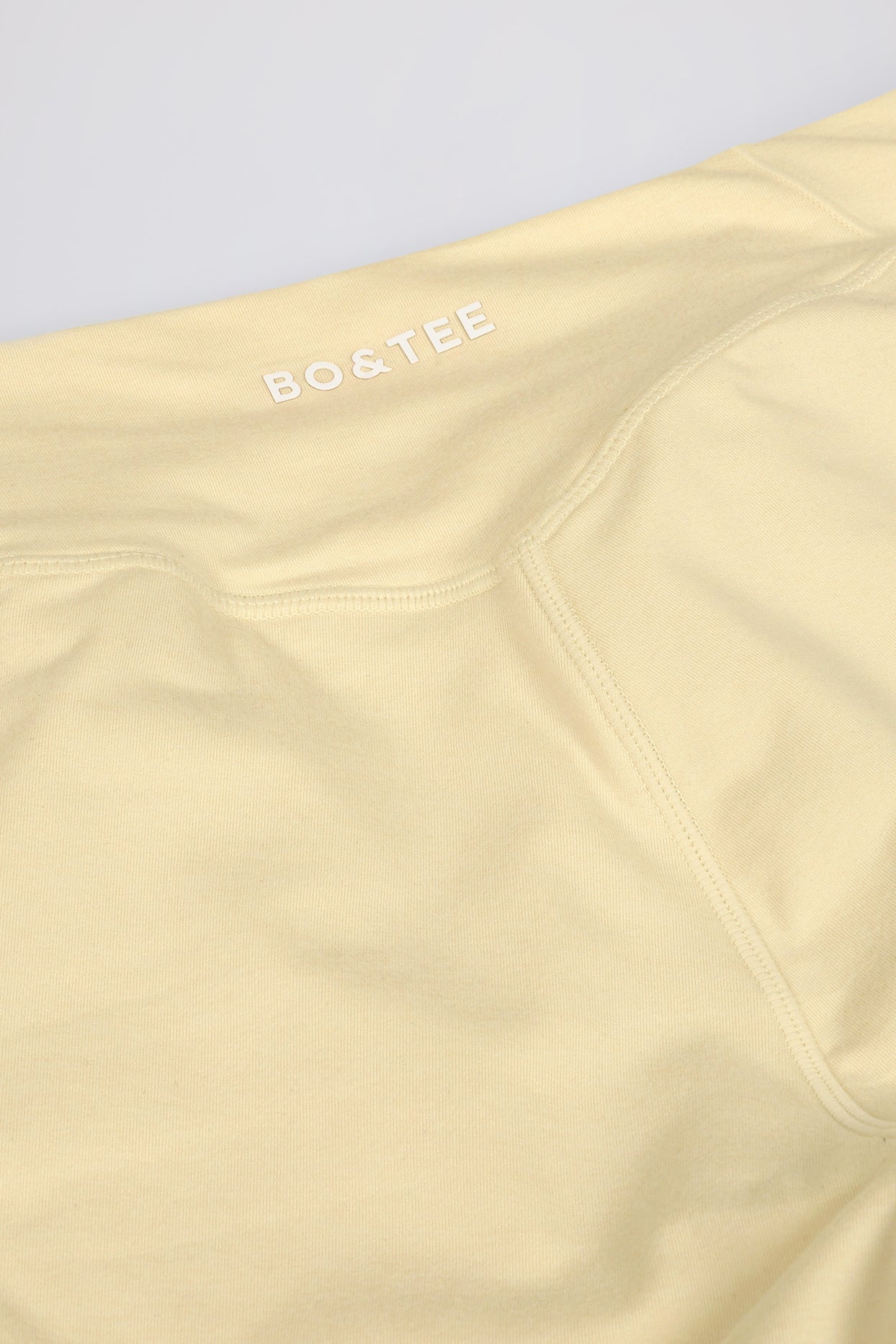 Ruched Mini Shorts in Lemon Marl - 7