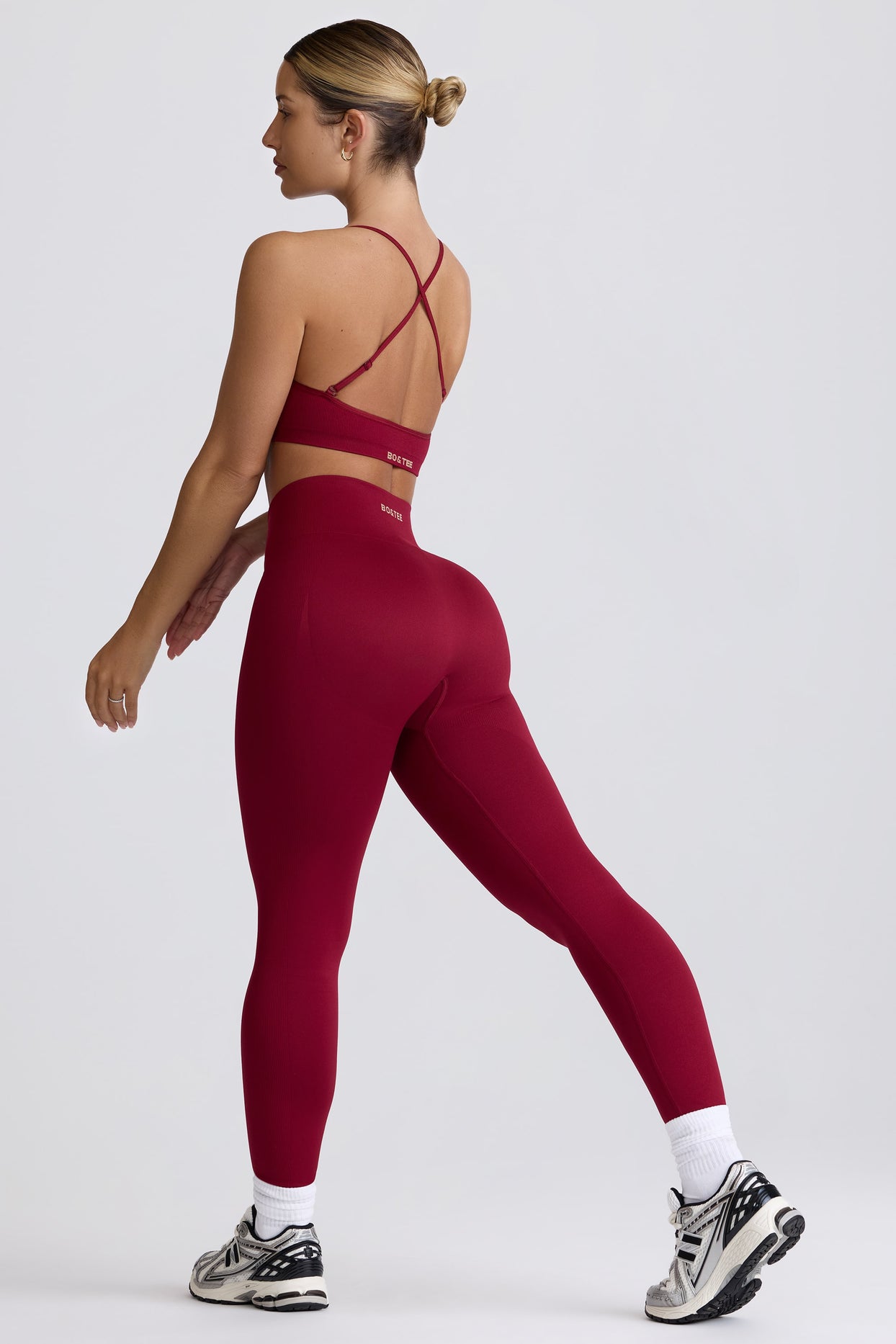 Super Sculpt Seamless Leggings in Burgundy - 10