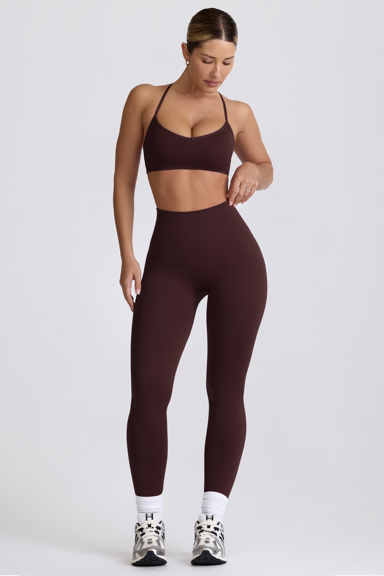 Super Sculpt Seamless Leggings in Chocolate - 9