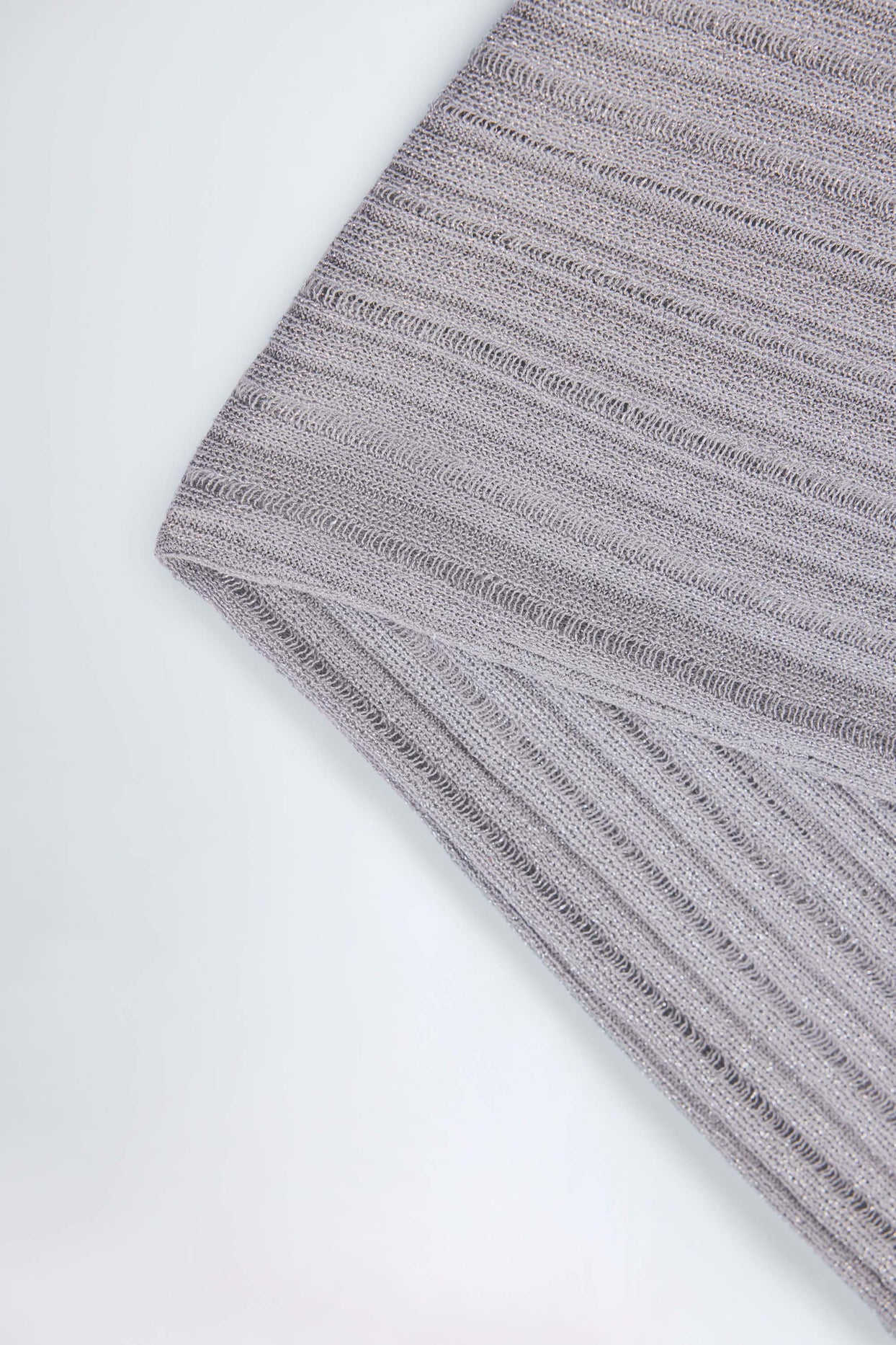 Mid-Rise Flared Trousers in Silver - 6