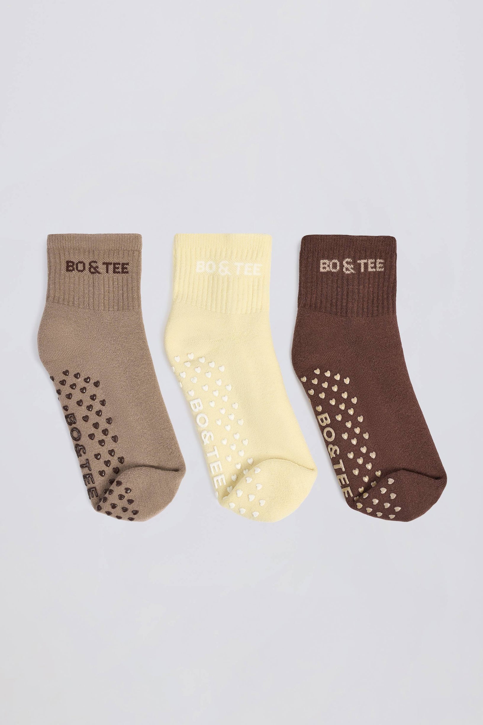Pilates Sock Bundle in Mocha Multi - 1