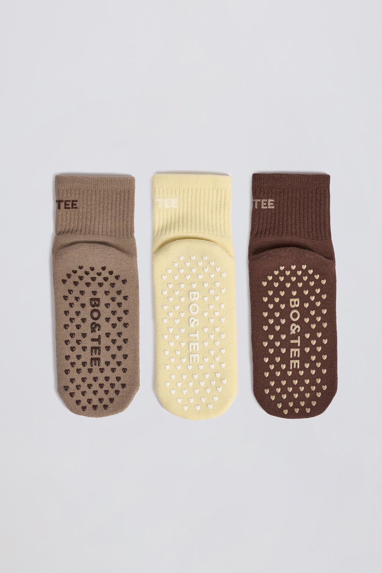 Pilates Sock Bundle in Mocha Multi - 2