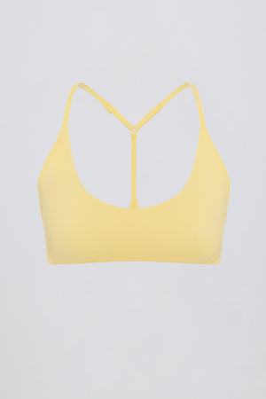 Soft Active Racerback Sports Bra in Lemon