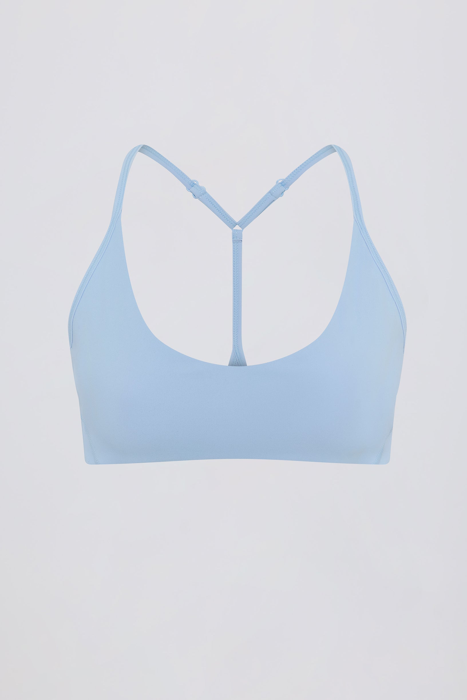 Soft Active Racerback Sports Bra in Sky - 1