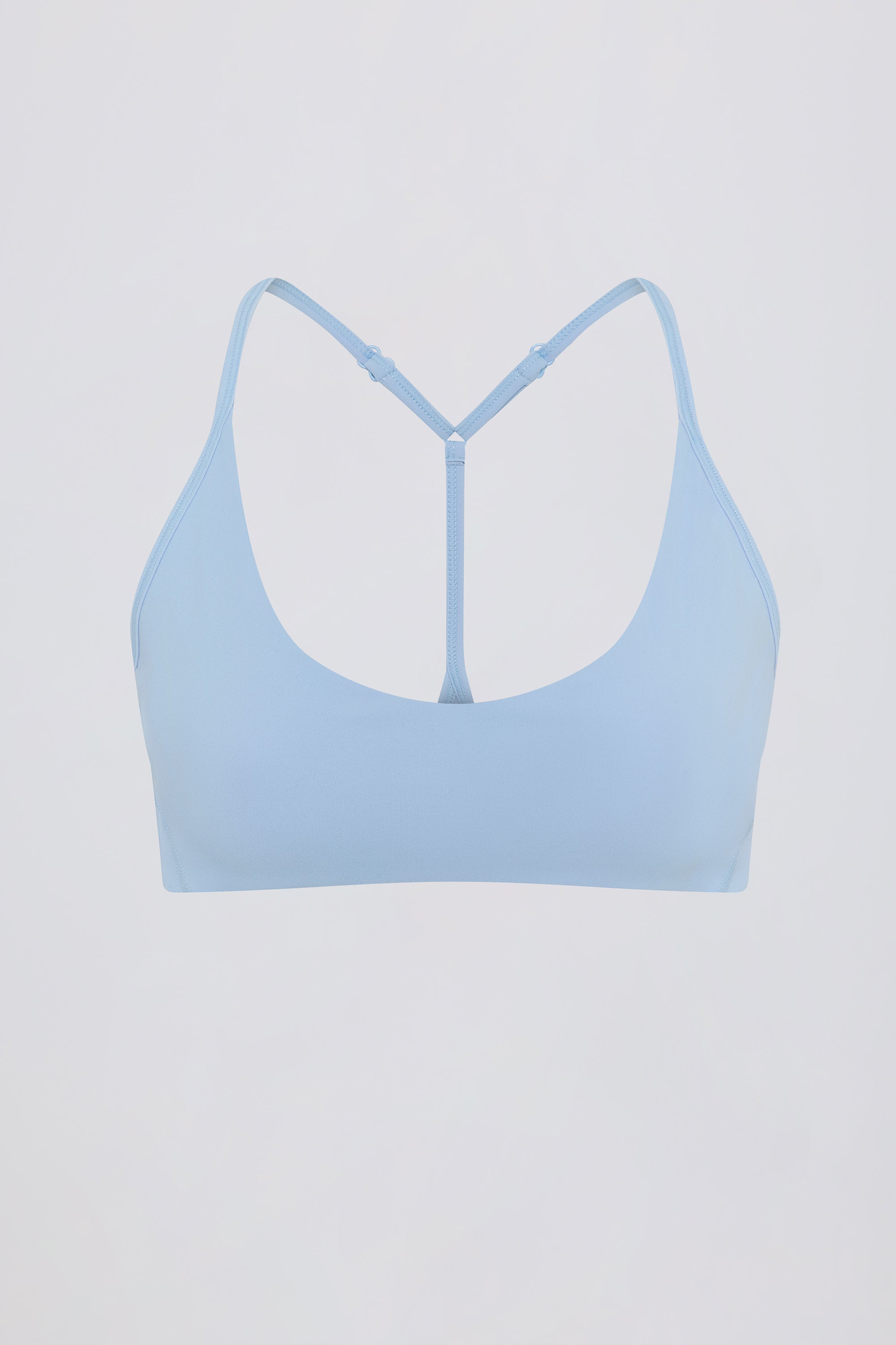 Soft Active Racerback Sports Bra in Sky - 1