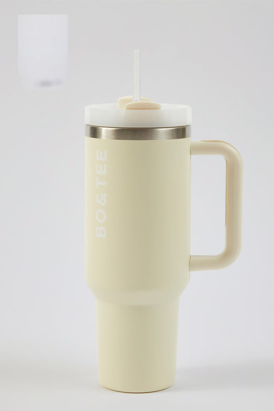 Stainless Steel Water Bottle in Cream