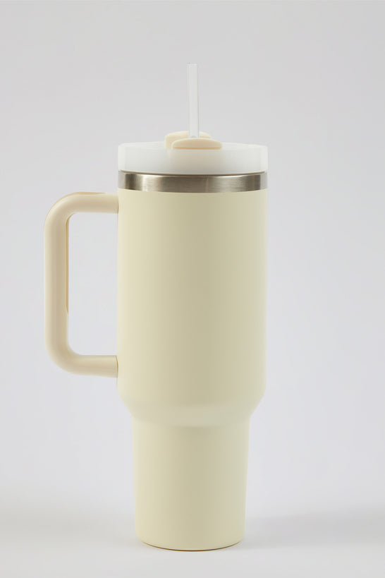 Stainless Steel Water Bottle in Cream