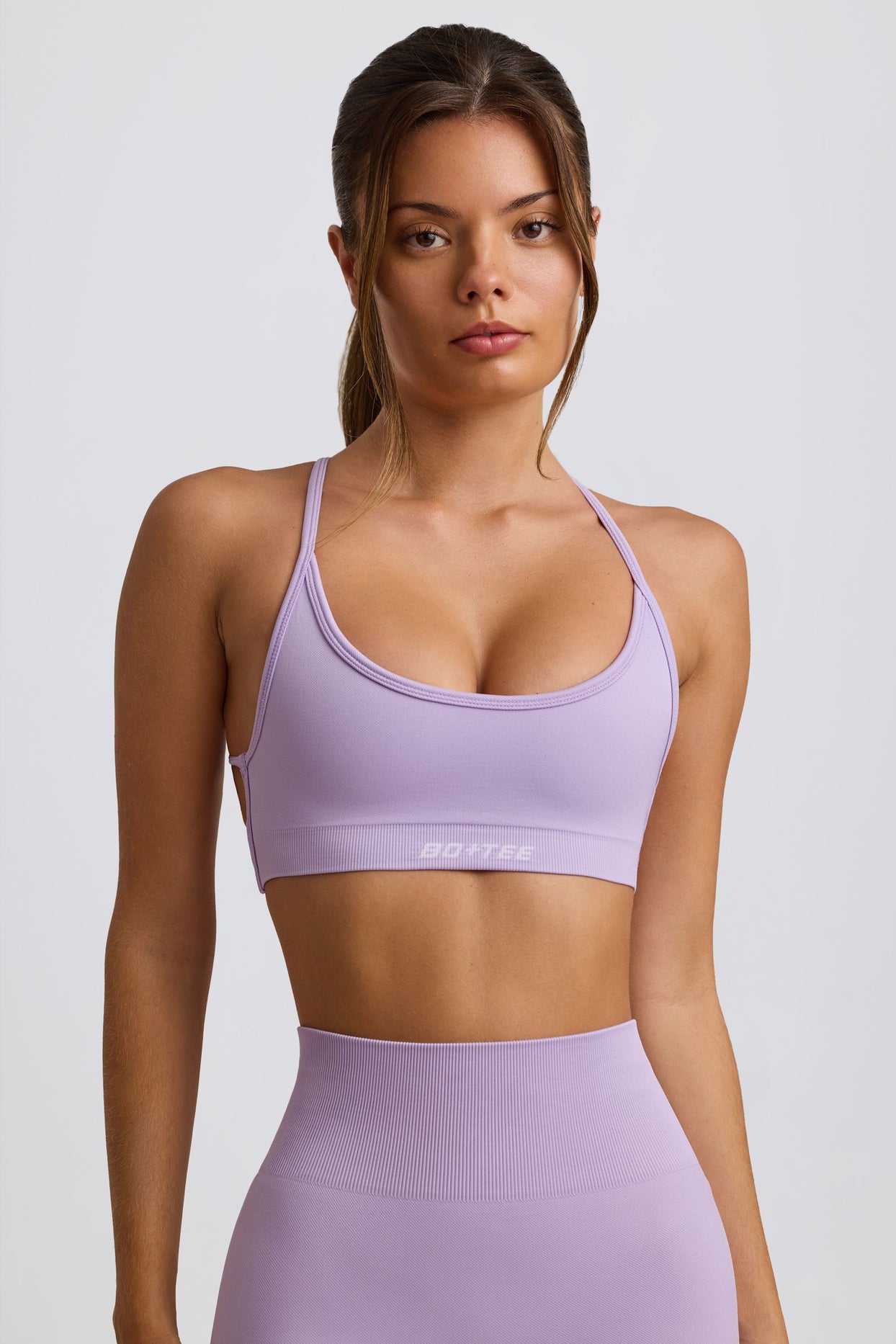 Super Sculpt Seamless Backless Sports Bra in Lavender - 1