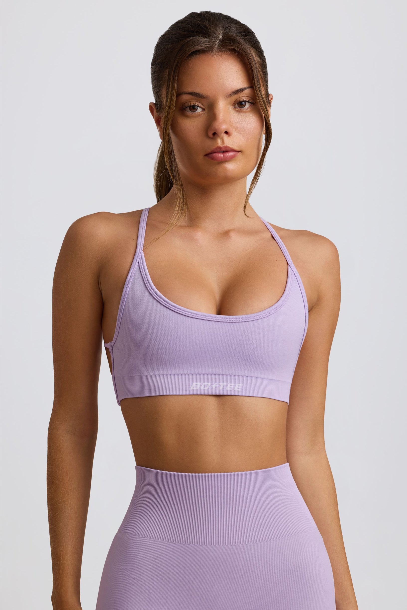 Super Sculpt Seamless Backless Sports Bra in Lavender - 1