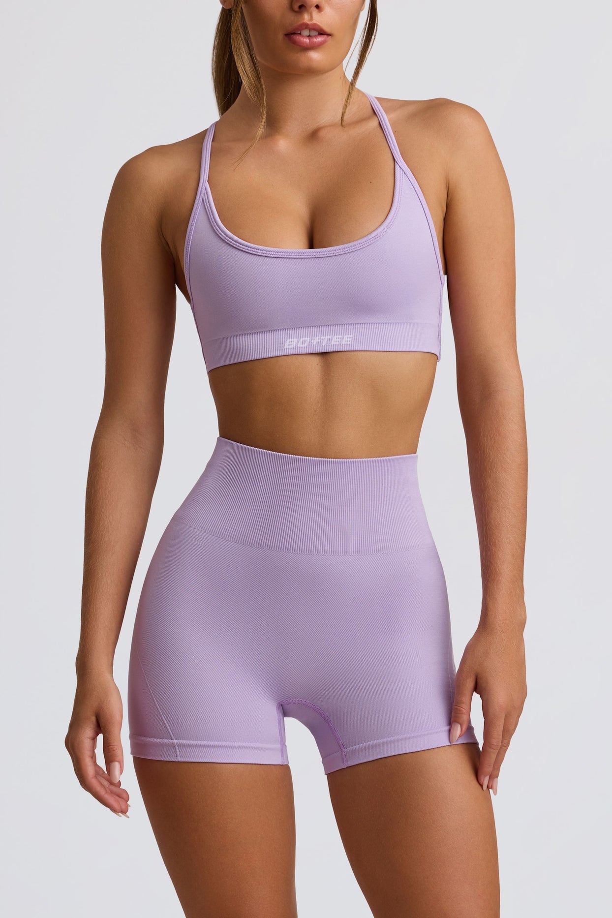 Super Sculpt Seamless Backless Sports Bra in Lavender - 6