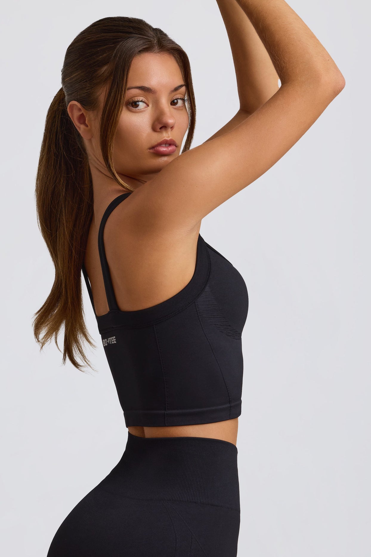 Super Sculpt Seamless Longline Camisole Top in Black - 3