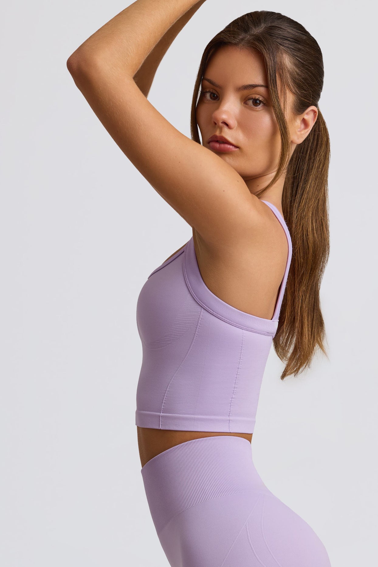 Super Sculpt Seamless Longline Camisole Top in Lavender - 3